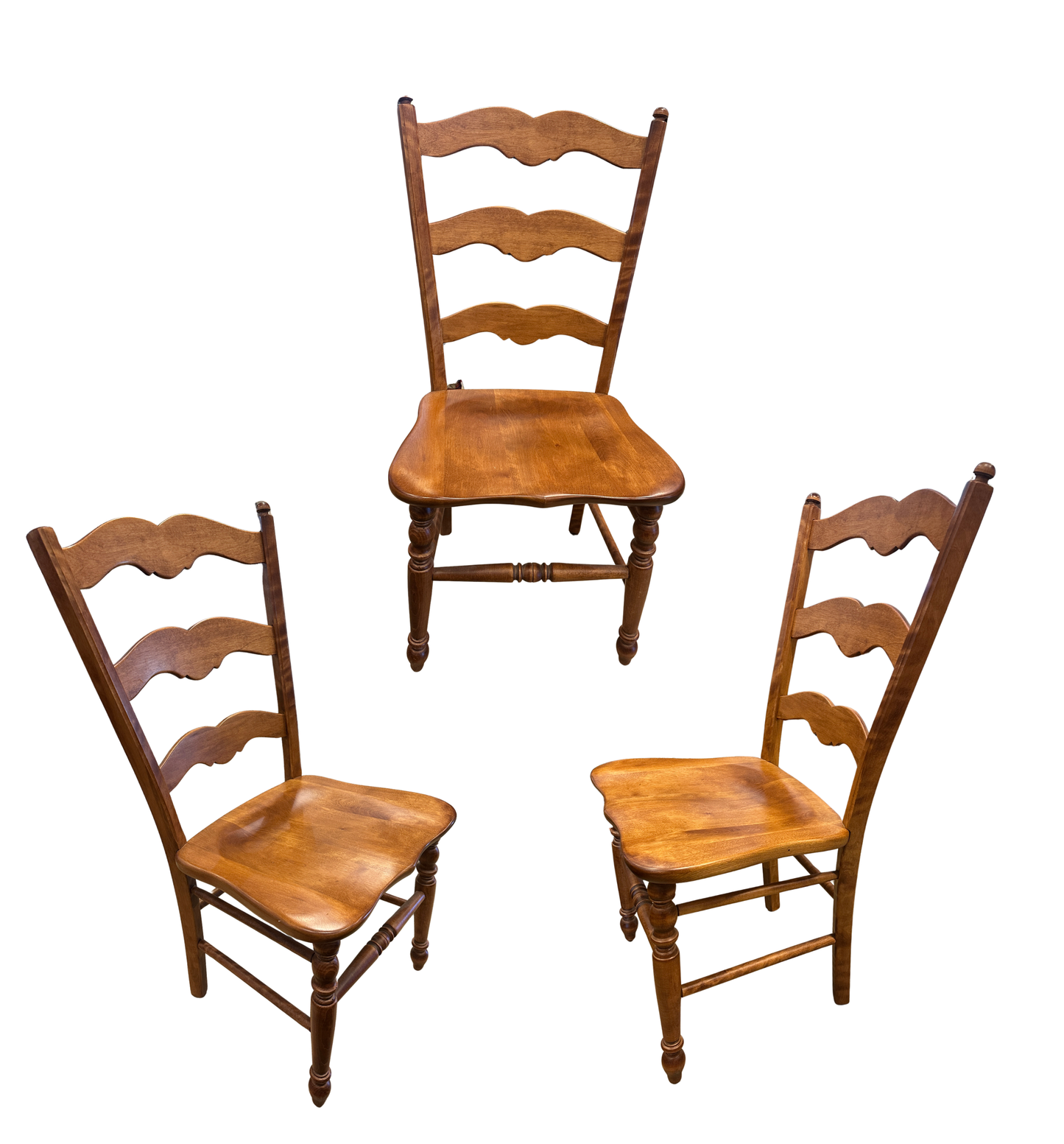 4 Nichols and Stone Maple Dining Chairs, a set, AS IS (0NM001)