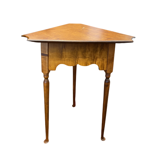 River Bend Triangle Table, Tiger Maple, AS IS (0C400A)