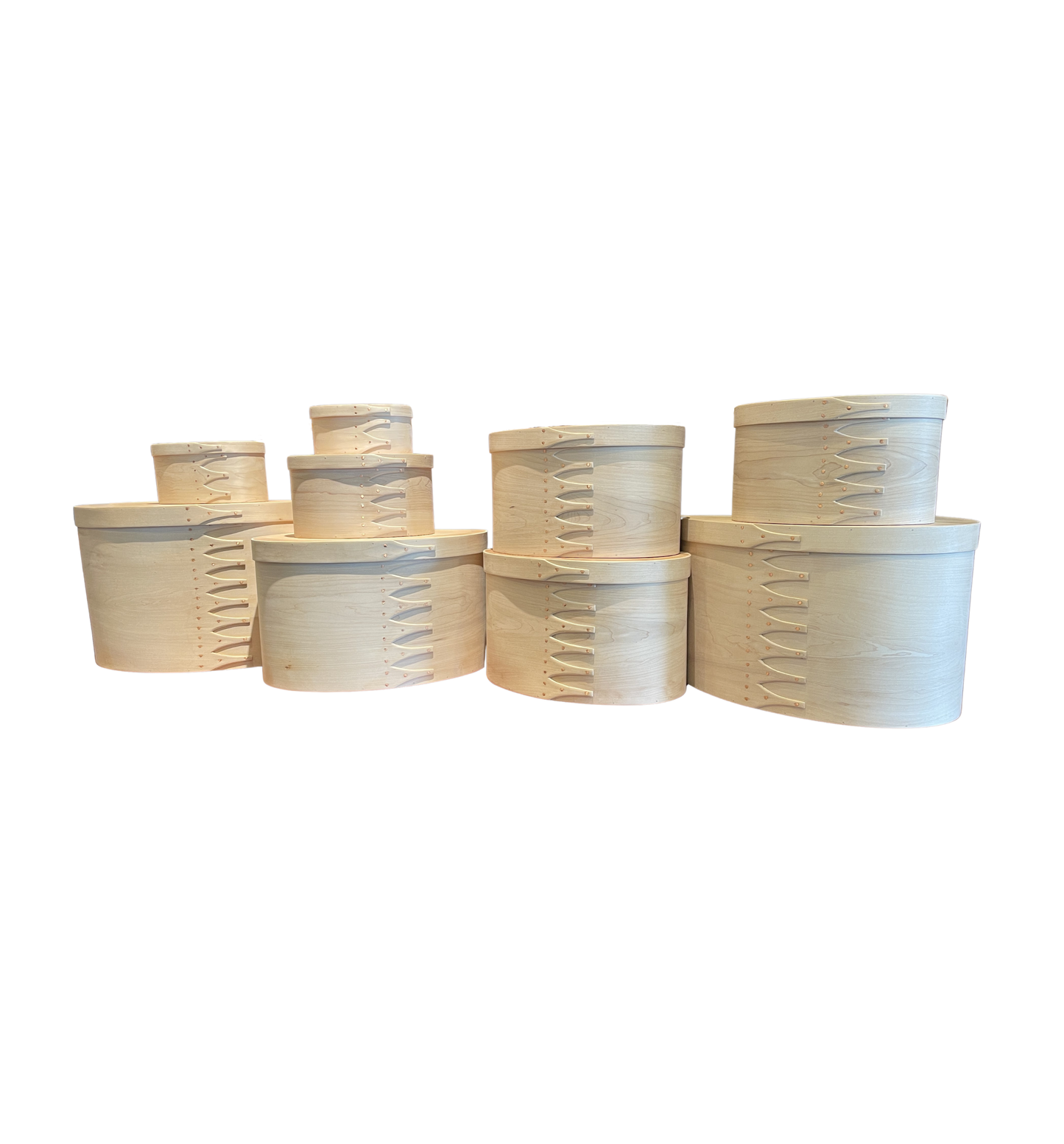 John Bachman set of 9 Shaker Pantry Boxes, signed (0C402B)