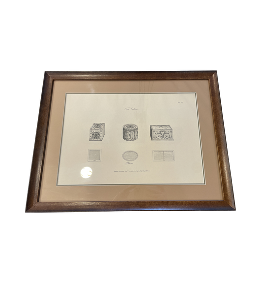 I&J Taylor Copperplate Folio Reproduction Print, Tea Caddies (03T00B)