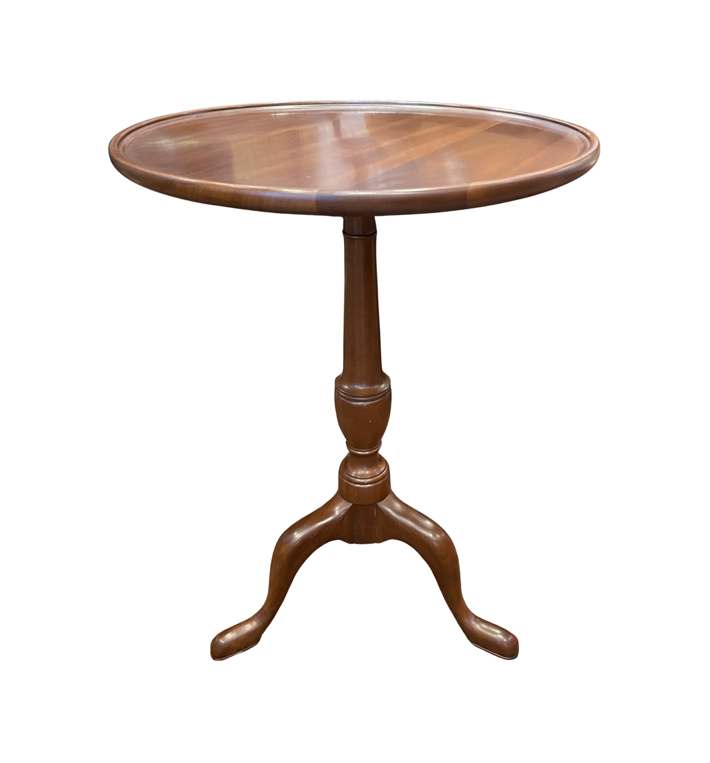 Henkel Harris Round Pedestal End Table (0C400B)