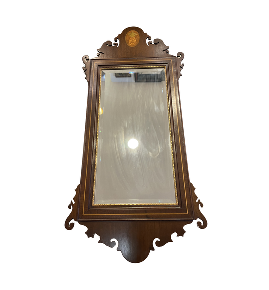 Federal Mahogany Mirror with Pineapple Inlay (0C4013)