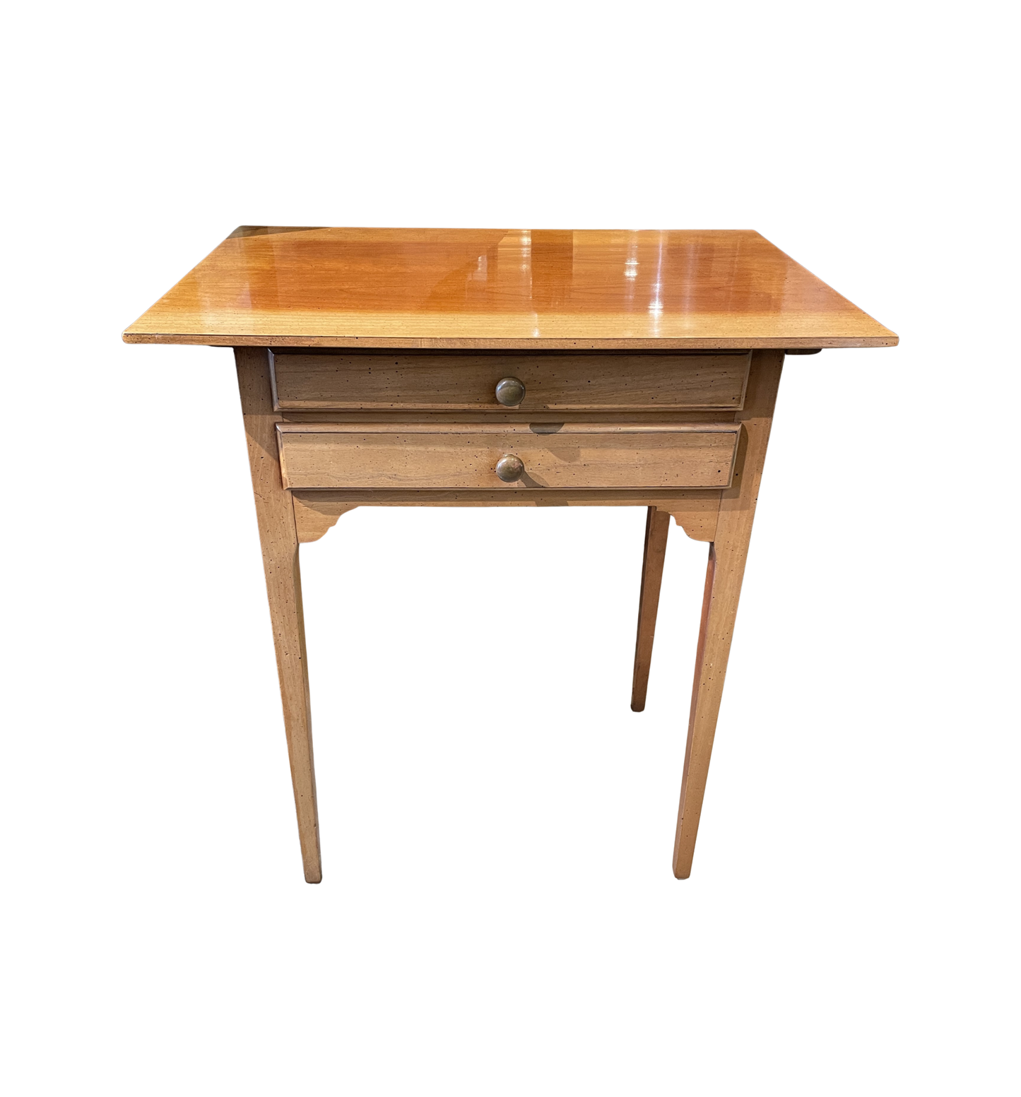 Wright Table Company Two Drawer End Table, AS IS (0C4018)