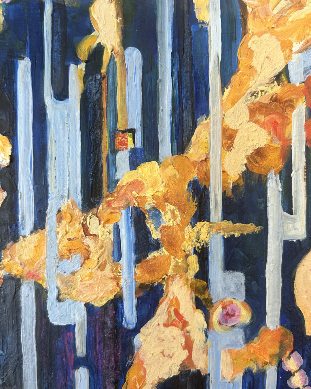 J. Drury Surrealist Women Oil on Canvas, Unframed (0KY001)