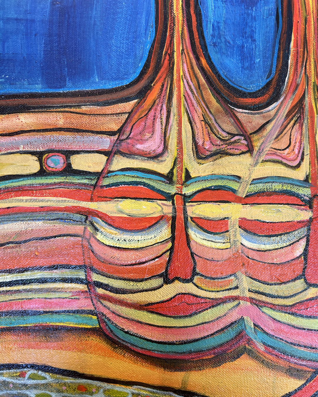 J. Drury Surrealist City on Canvas (0KY007)