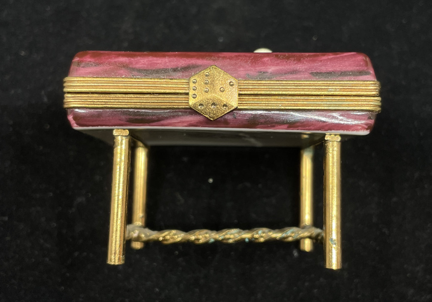 Limoges Trinket Box, Pool Table (0IT002)