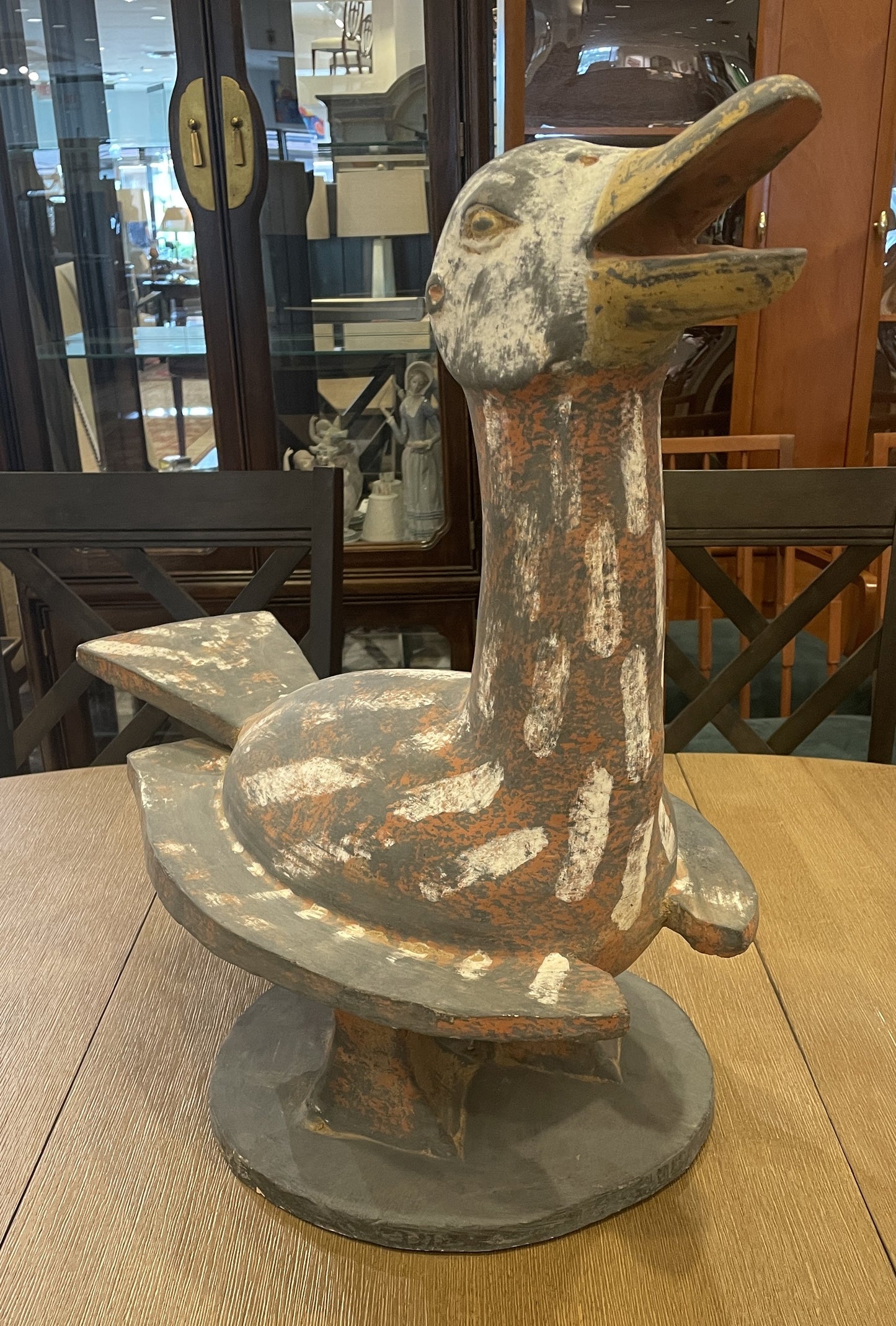 Terracotta Polychrome Duck (02J00J)