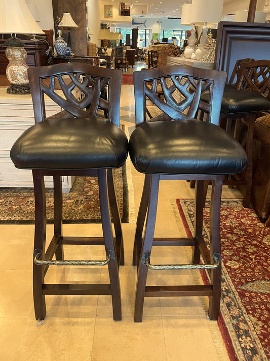 Pair of Martin Pierce "Hedgerow" Barstools AS IS (2 Pairs Available) (V9F8T4)