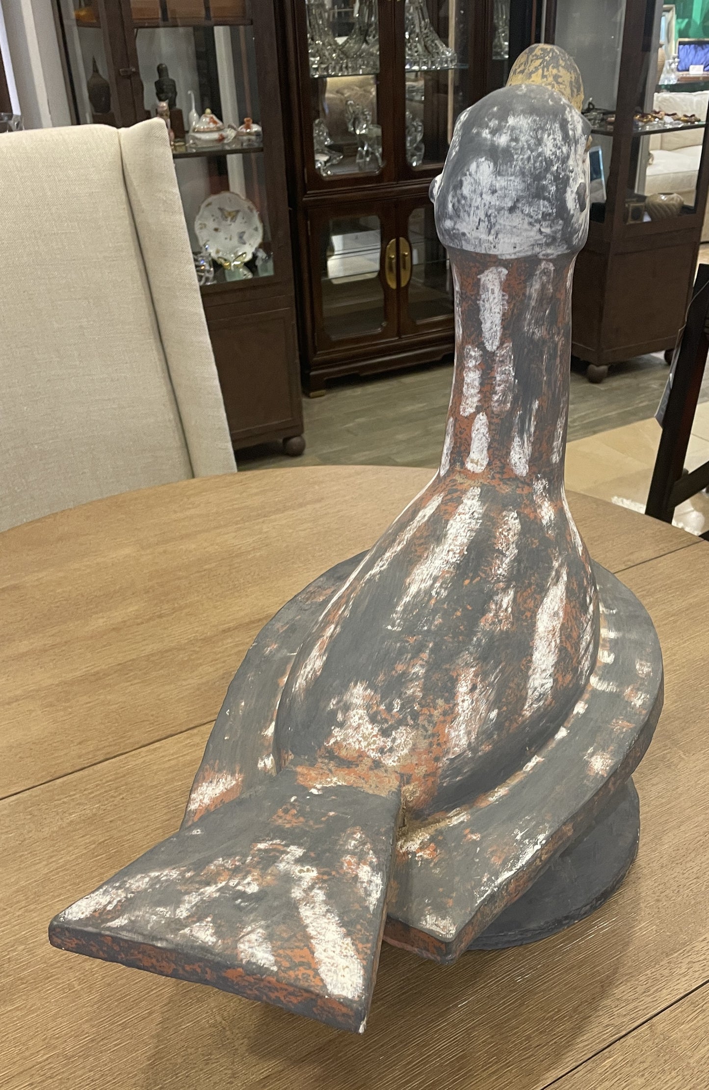Terracotta Polychrome Duck (02J00J)