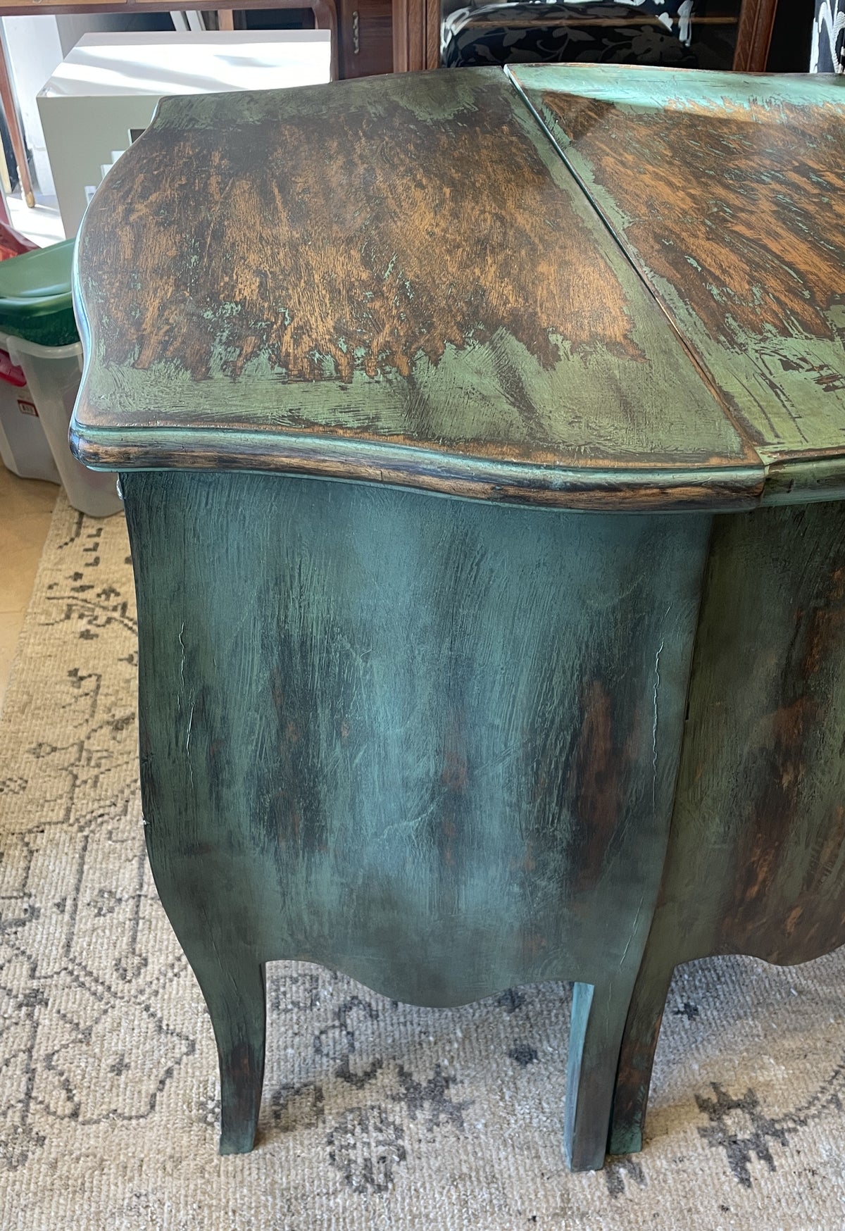 Faux Finished Bombe Chest (Two available 0QP01H 0QP01I)