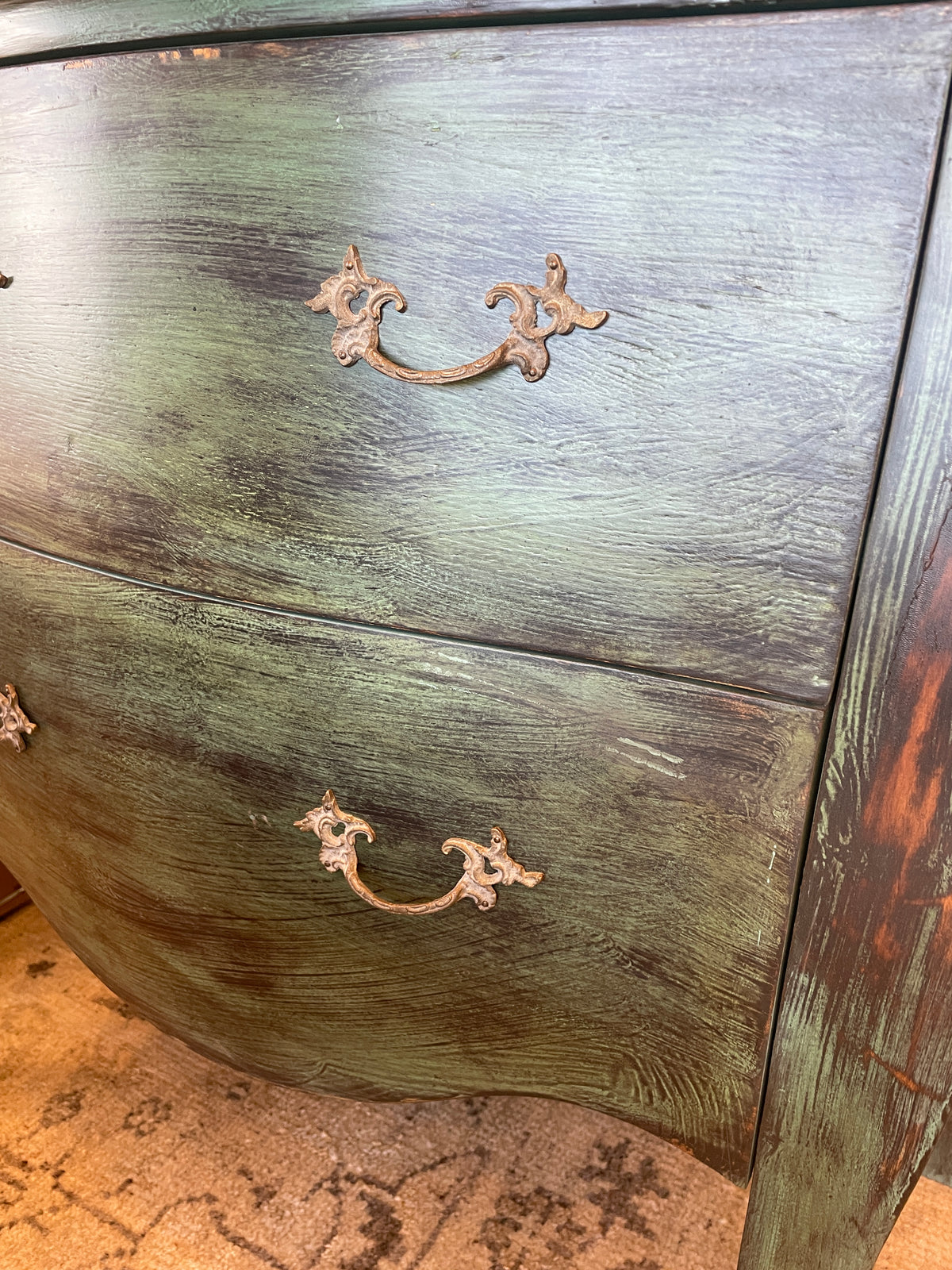 Faux Finished Bombe Chest (Two available 0QP01H 0QP01I)
