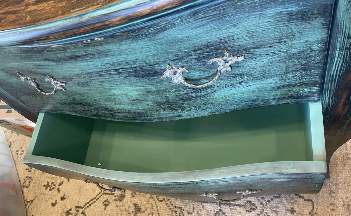 Faux Finished Bombe Chest (Two available 0QP01H 0QP01I)