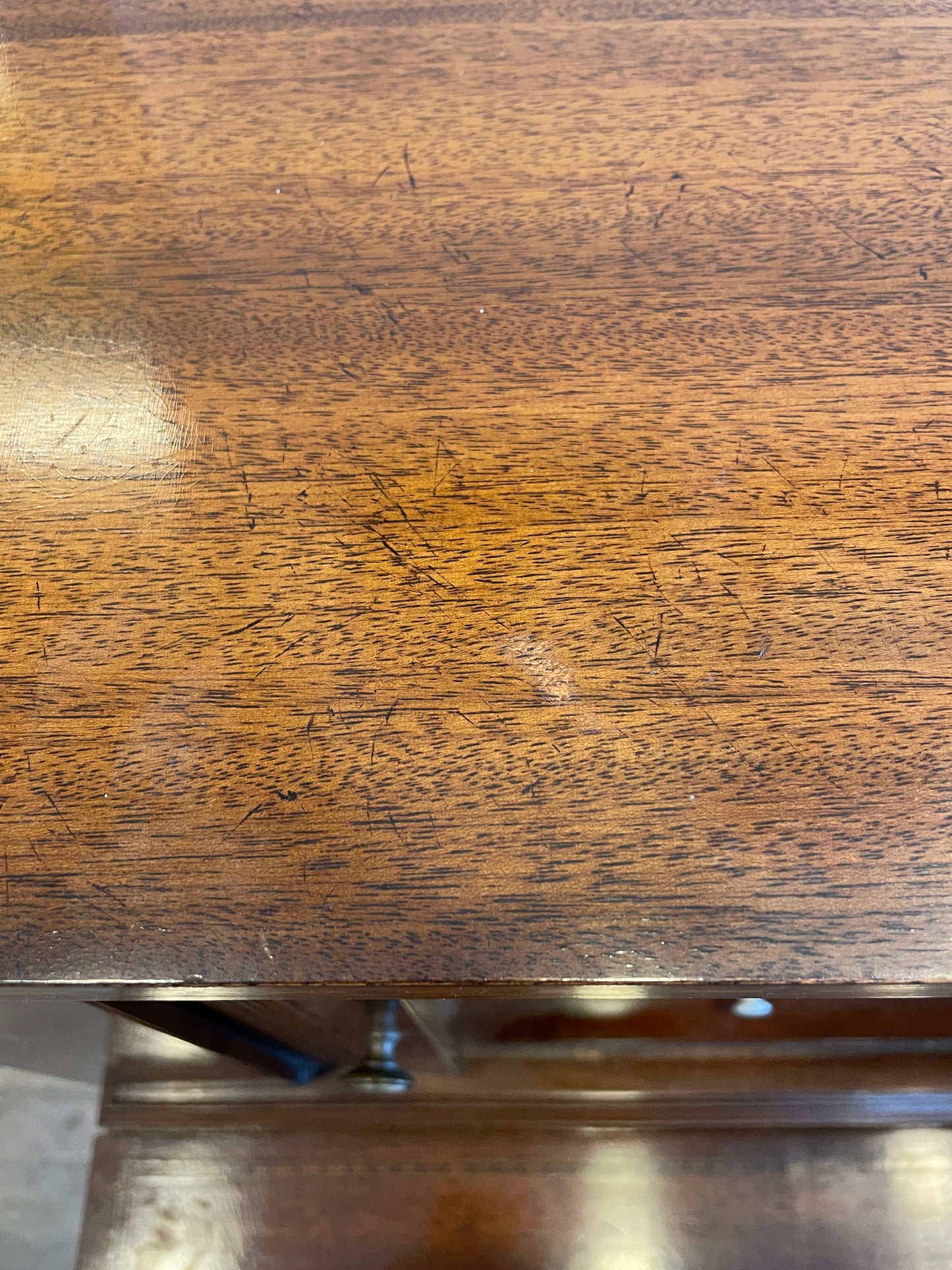 20th Century Mahogany Hepplewhite Ladies Writing Desk AS IS (0B0001)