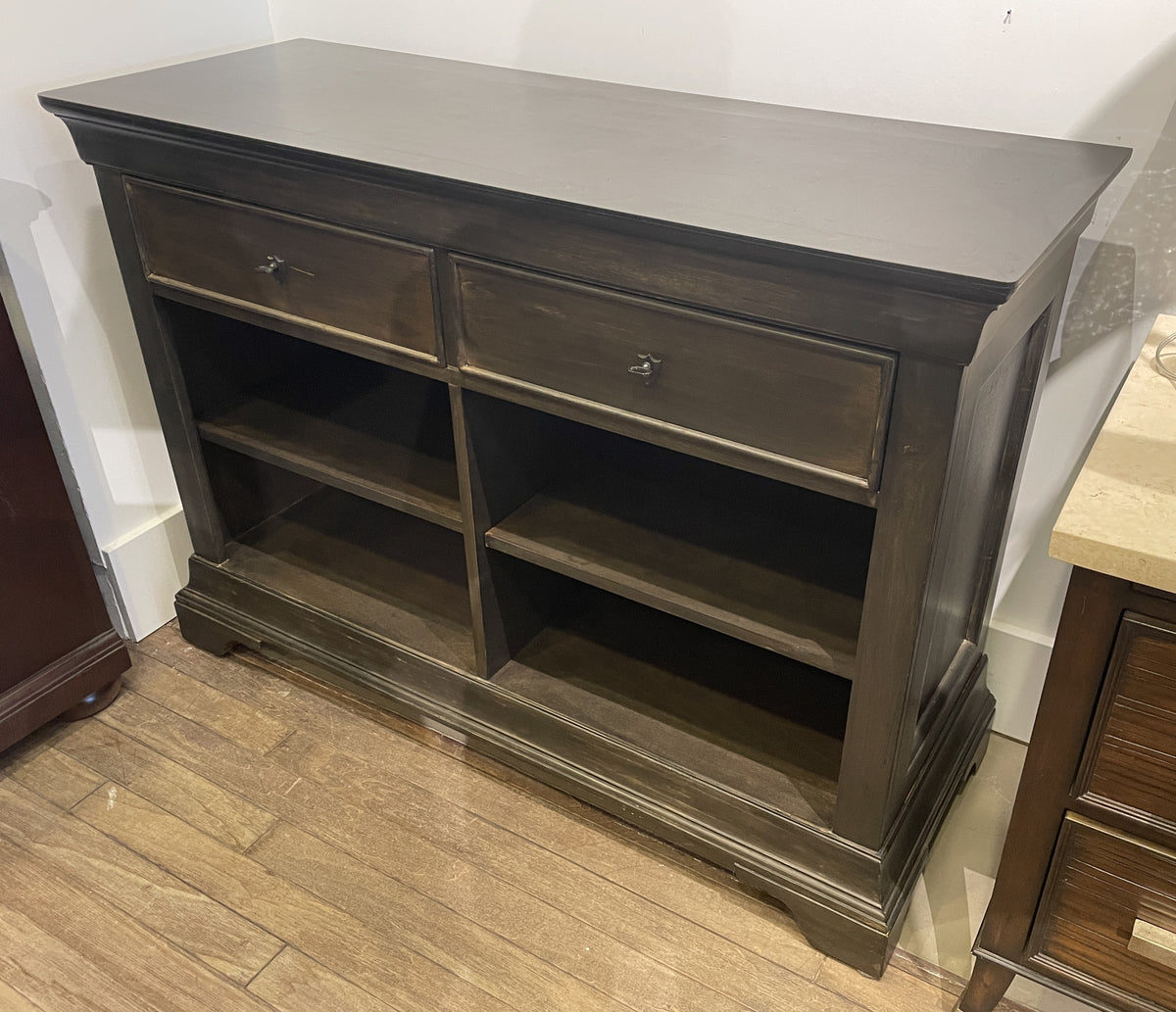 Two Drawer Low Bookshelf/Sideboard (0NX00T)