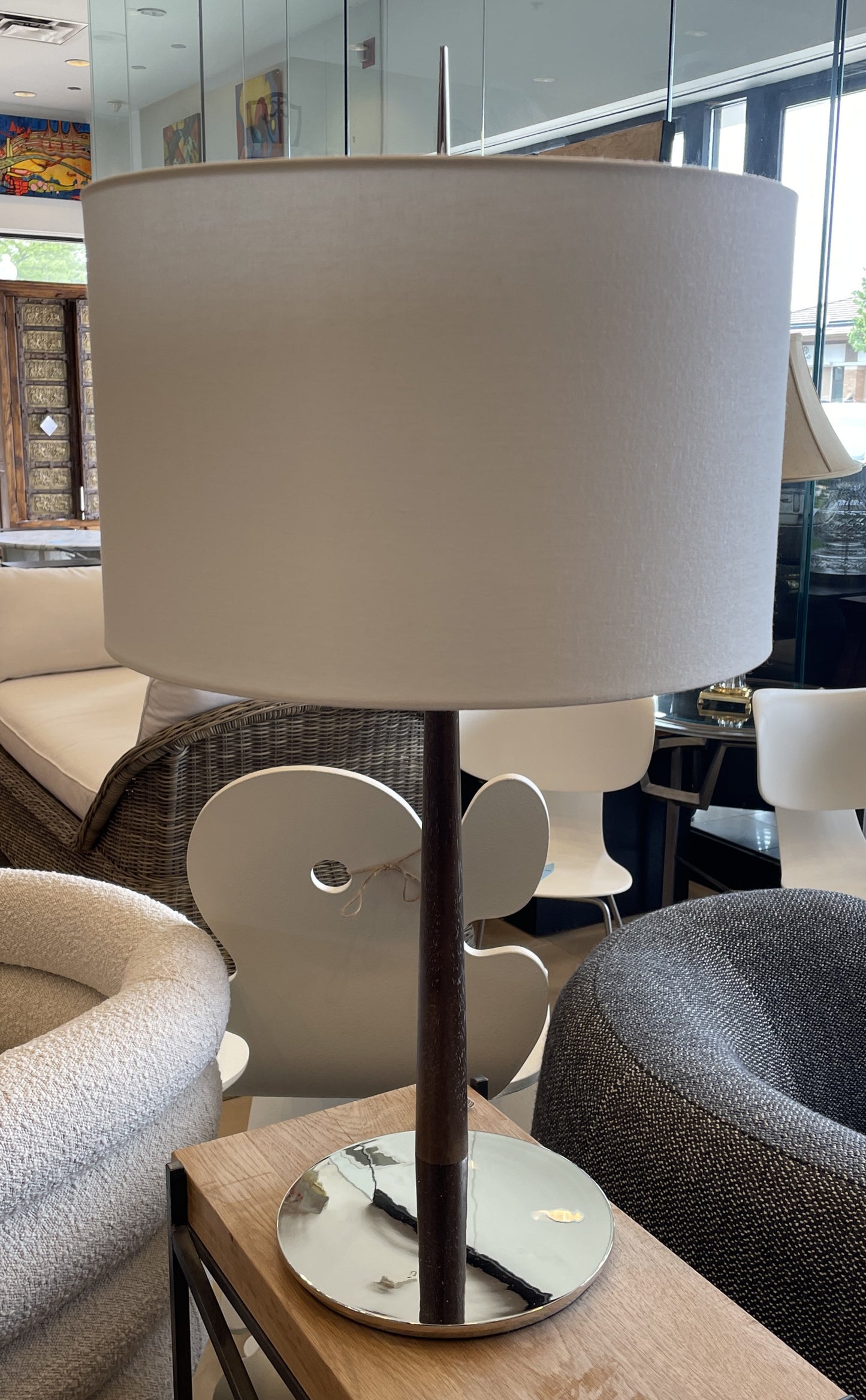 Barbara Barry Stylus Large Angled Table Lamp by Visual Comfort (09V006)