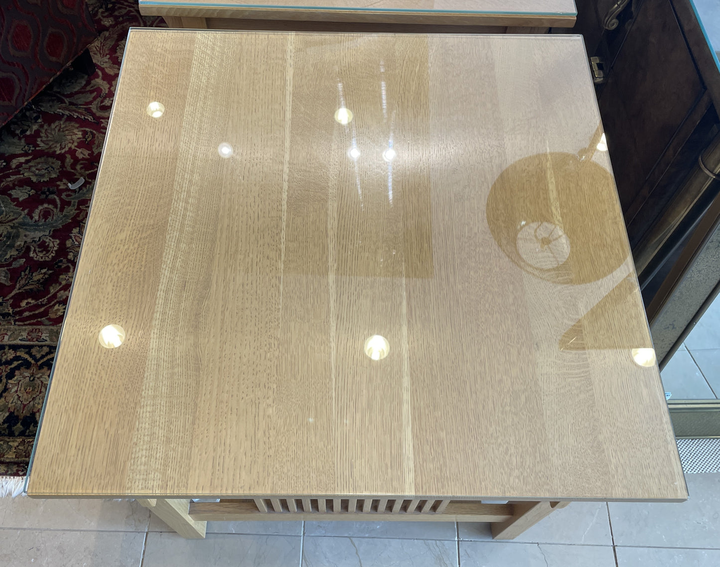 Stickley Oak Lamp Table (Two available 0MV001 and 0MV002)