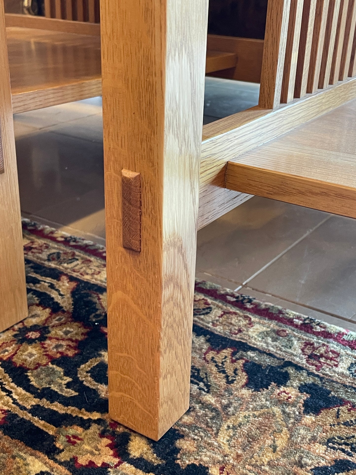 Stickley Oak Lamp Table (Two available 0MV001 and 0MV002)