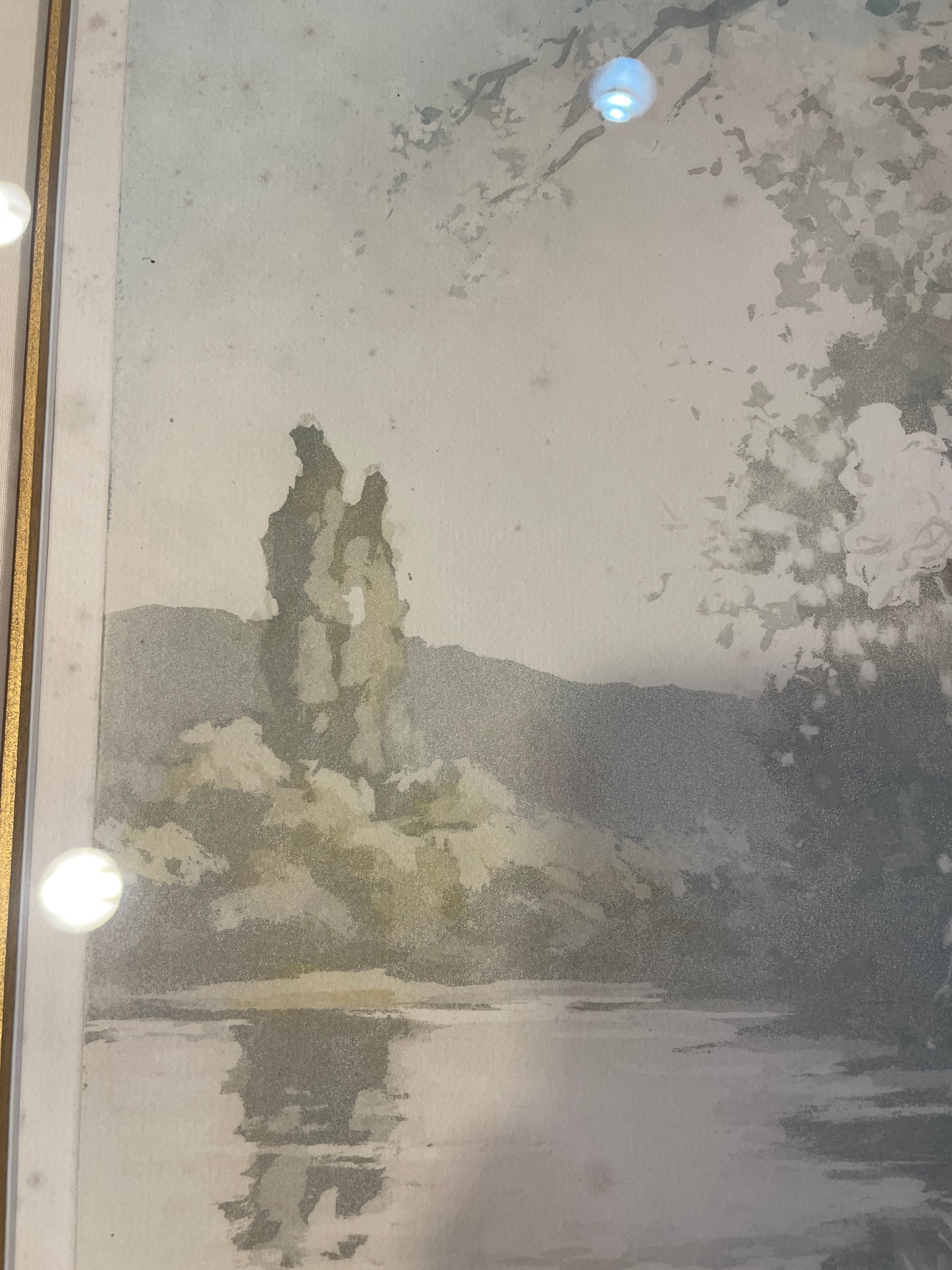 Manuel Robbe "Avril" Aquatint, AS IS (0HN006)