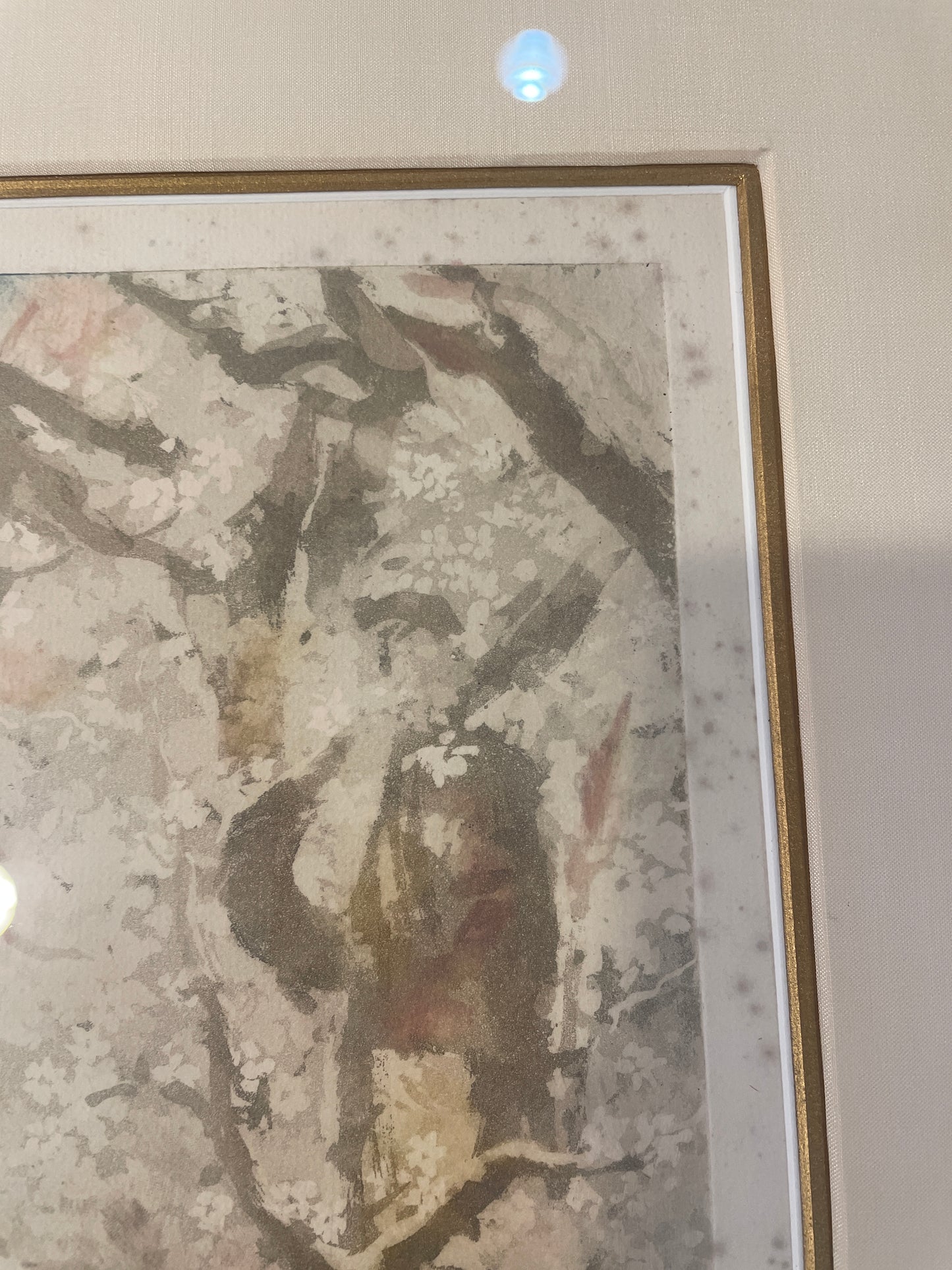 Manuel Robbe "Avril" Aquatint, AS IS (0HN006)