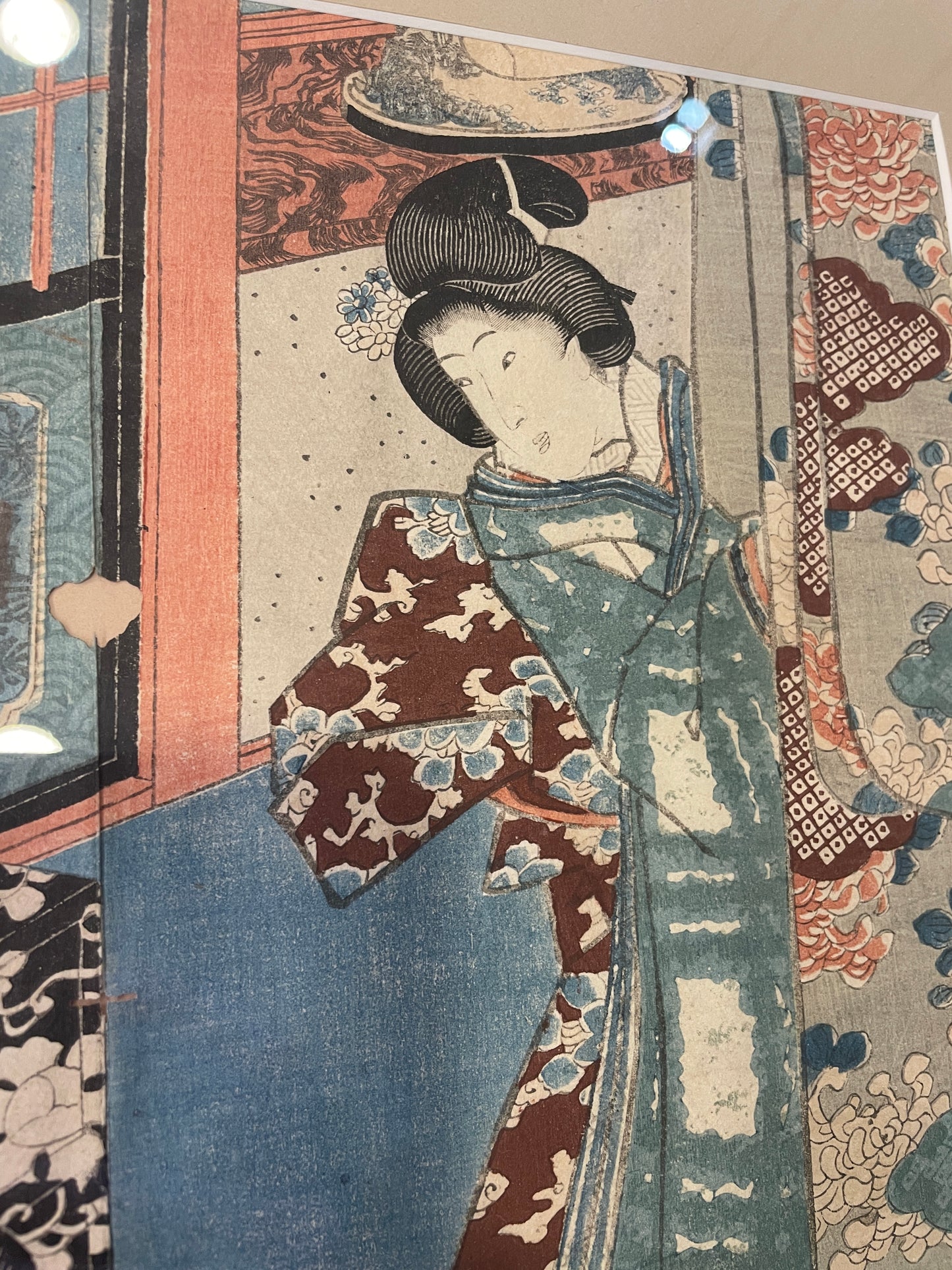 Utagawa Kunisada Japanese Block Print, stamped in lower right, AS IS (0A5007)