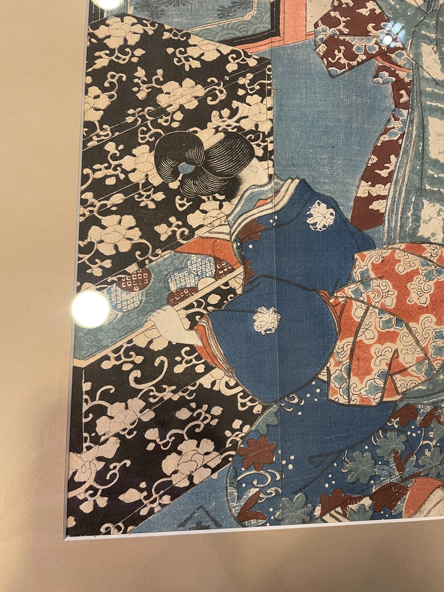 Utagawa Kunisada Japanese Block Print, stamped in lower right, AS IS (0A5007)