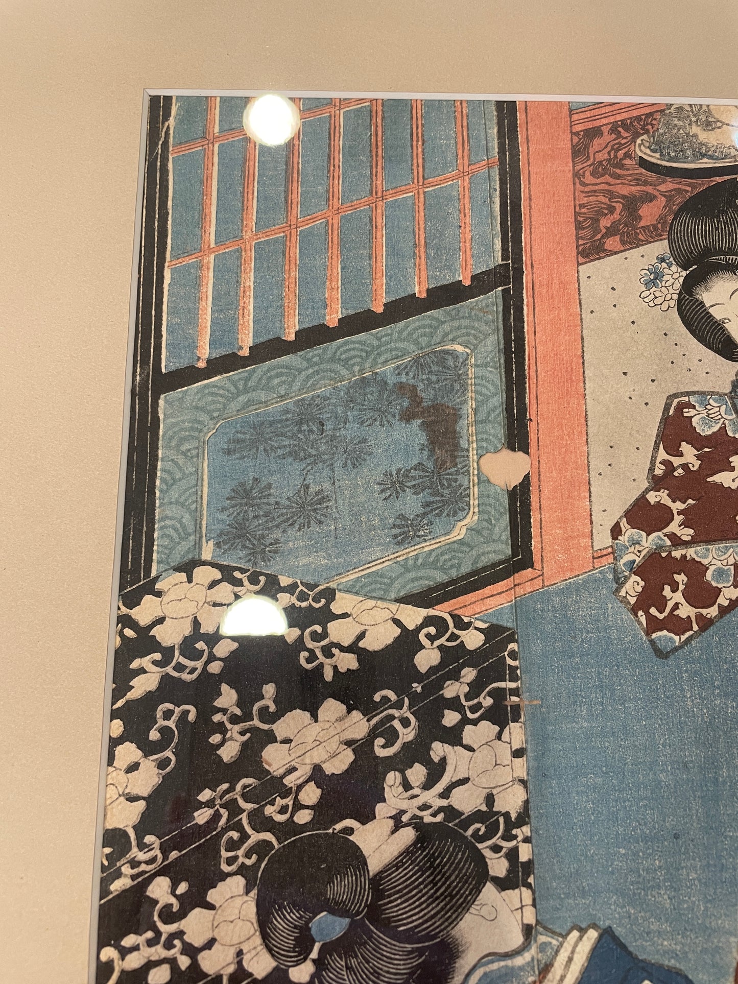 Utagawa Kunisada Japanese Block Print, stamped in lower right, AS IS (0A5007)