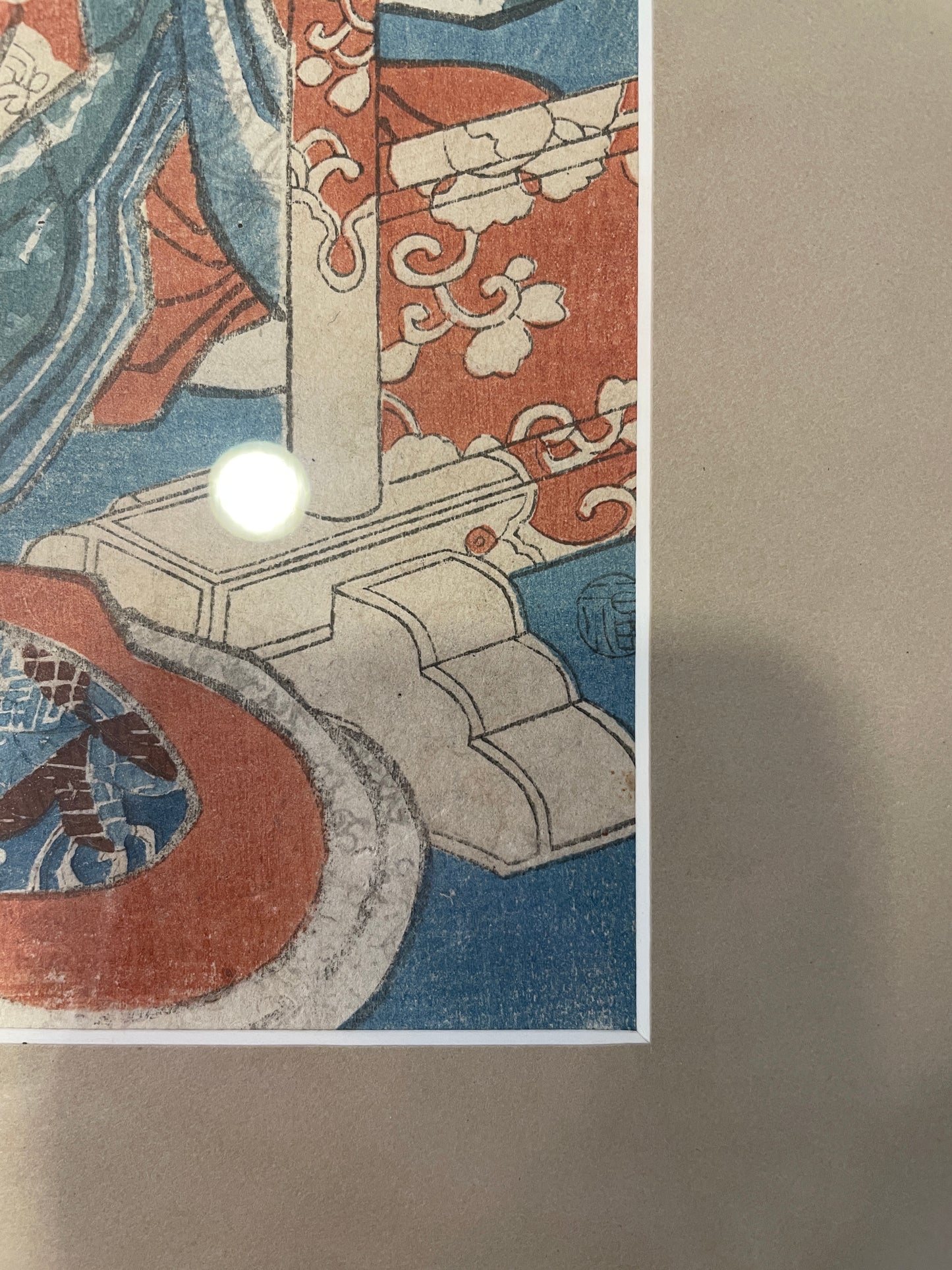 Utagawa Kunisada Japanese Block Print, stamped in lower right, AS IS (0A5007)