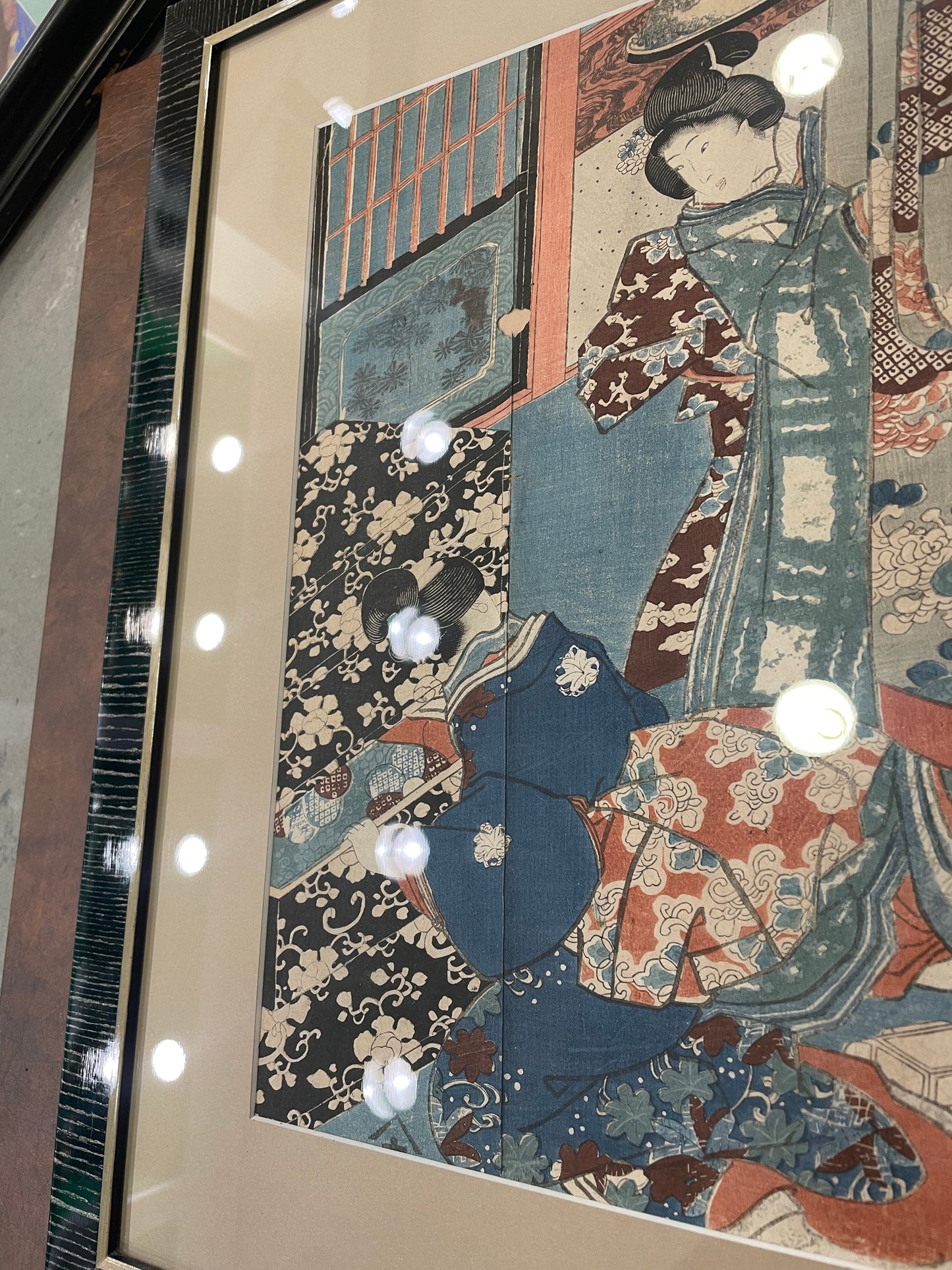 Utagawa Kunisada Japanese Block Print, stamped in lower right, AS IS (0A5007)