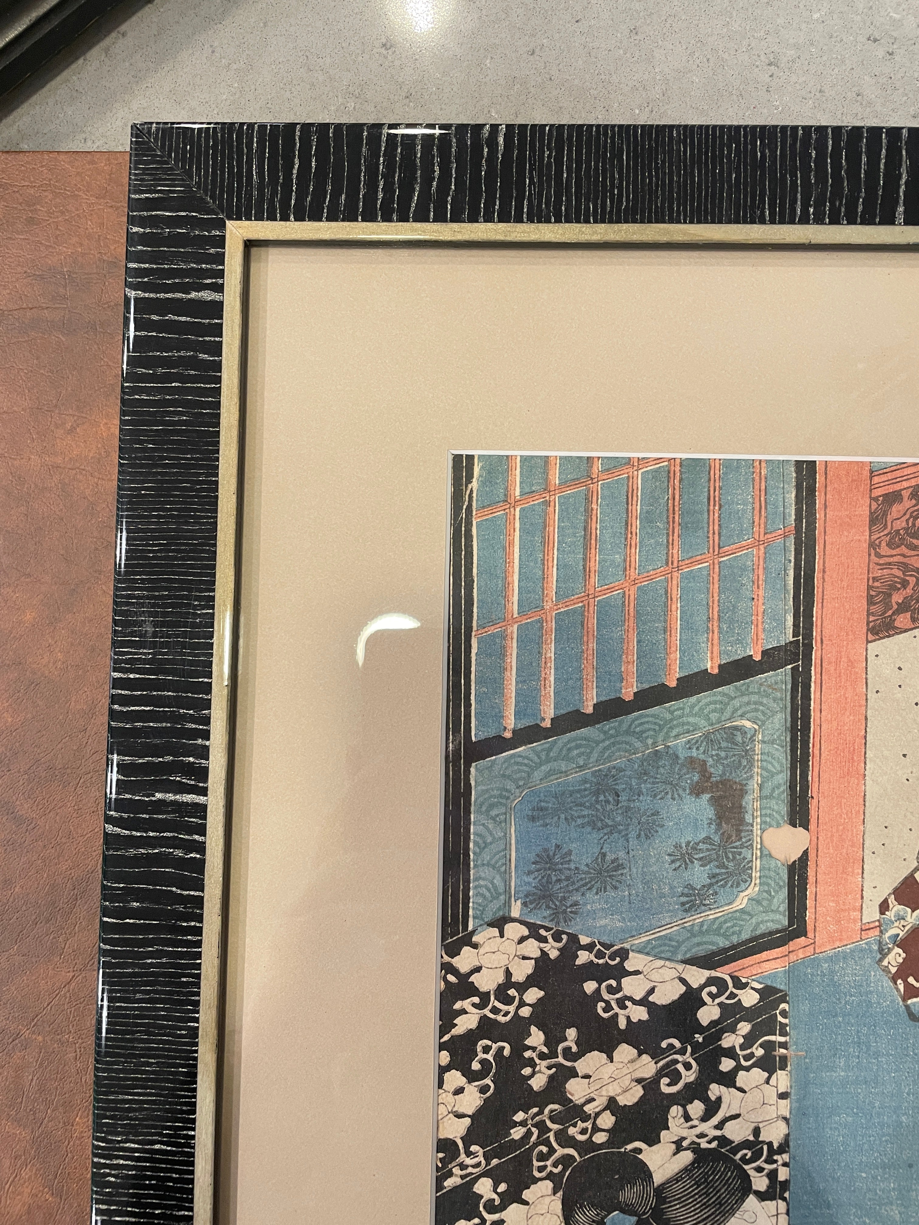 Utagawa Kunisada Japanese Block Print, stamped in lower right, AS