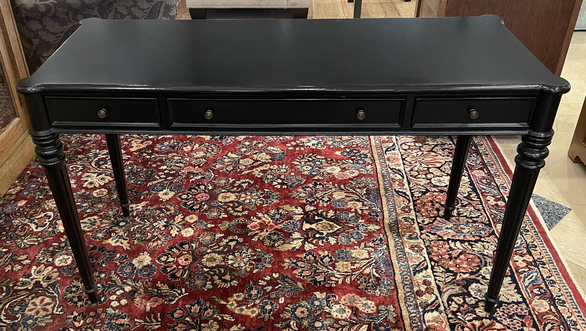Ethan Allen Black Desk, AS IS (0QM004)