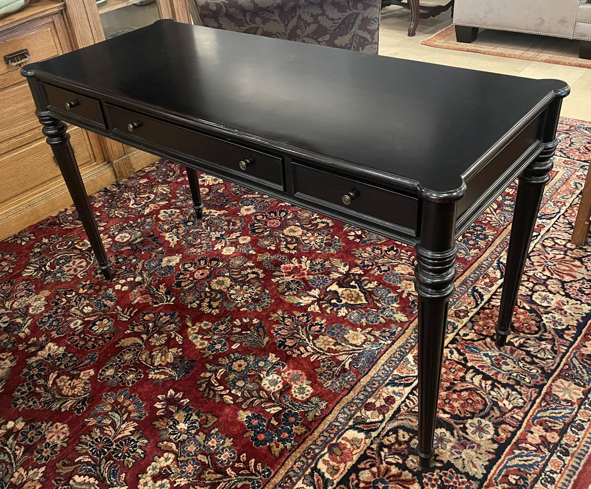 Ethan Allen Black Desk, AS IS (0QM004)