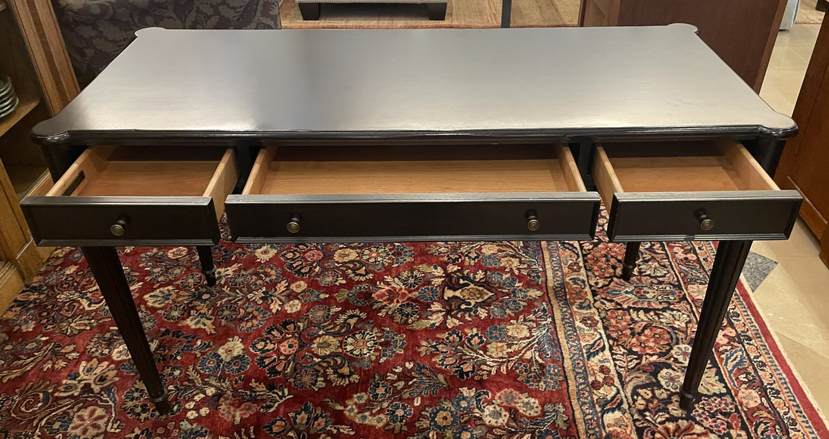 Ethan Allen Black Desk, AS IS (0QM004)