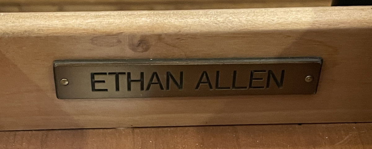 Ethan Allen Black Desk, AS IS (0QM004)