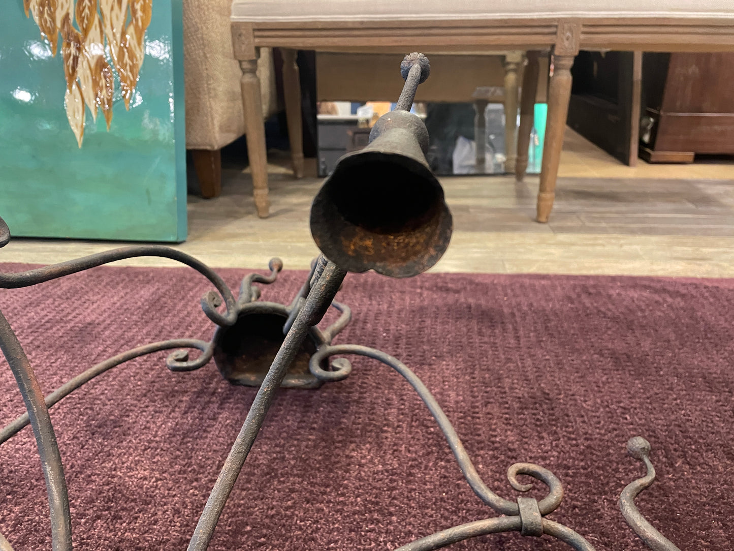 Wrought Iron Wall Candelabra (0JL02G)