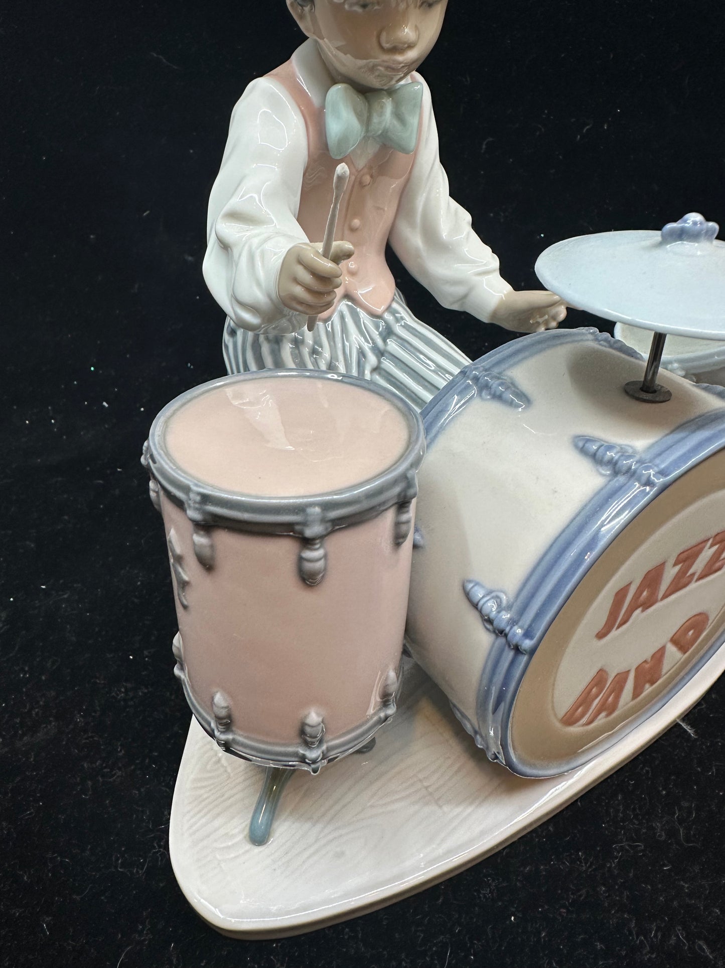 Lladro Jazz Drums Figurine #5929 AS IS Black Legacy Collection (61VYVH)