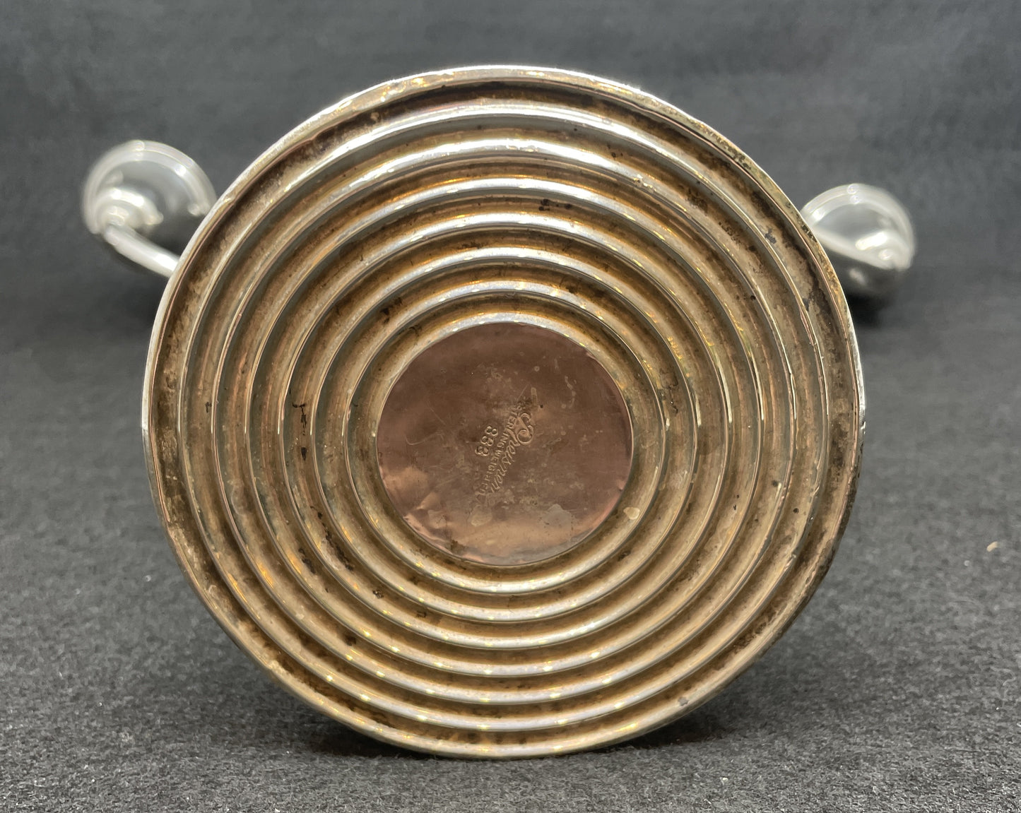 Preisner Sterling Three Arm Candleabras, a pair (0M9002)