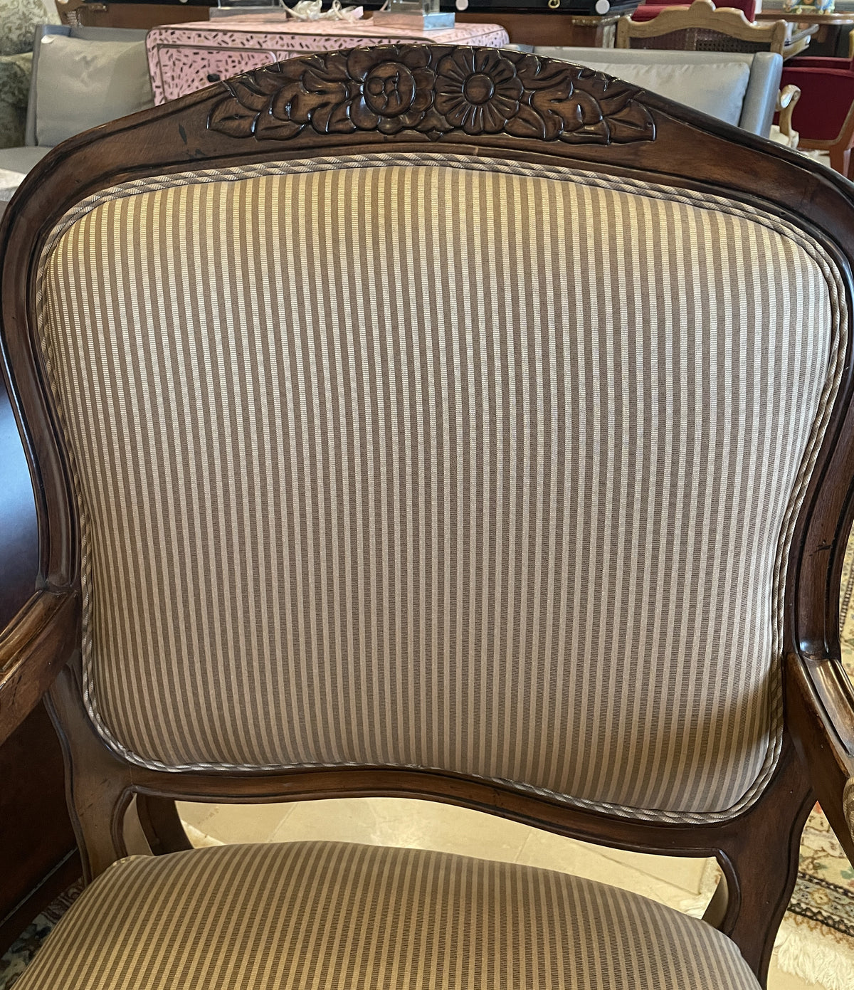 Hammary Striped French Bergère Chair (0QN001)