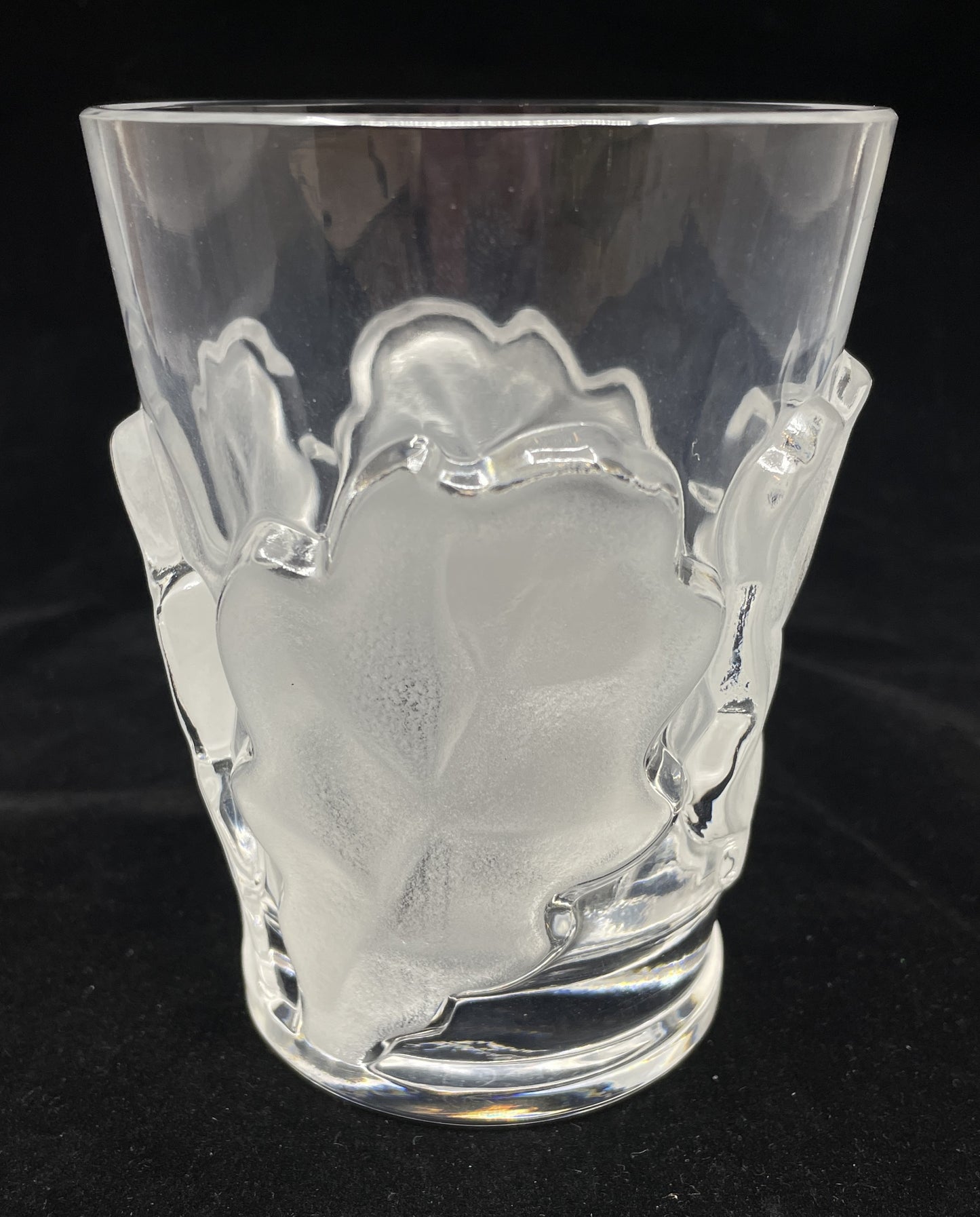 Lalique "Chene" Double Old Fashioned Glass, Discontinued (Twelve available) (0J8001)