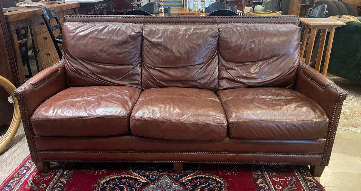 Tom's Price Leather Sofa, AS IS (0QO005)
