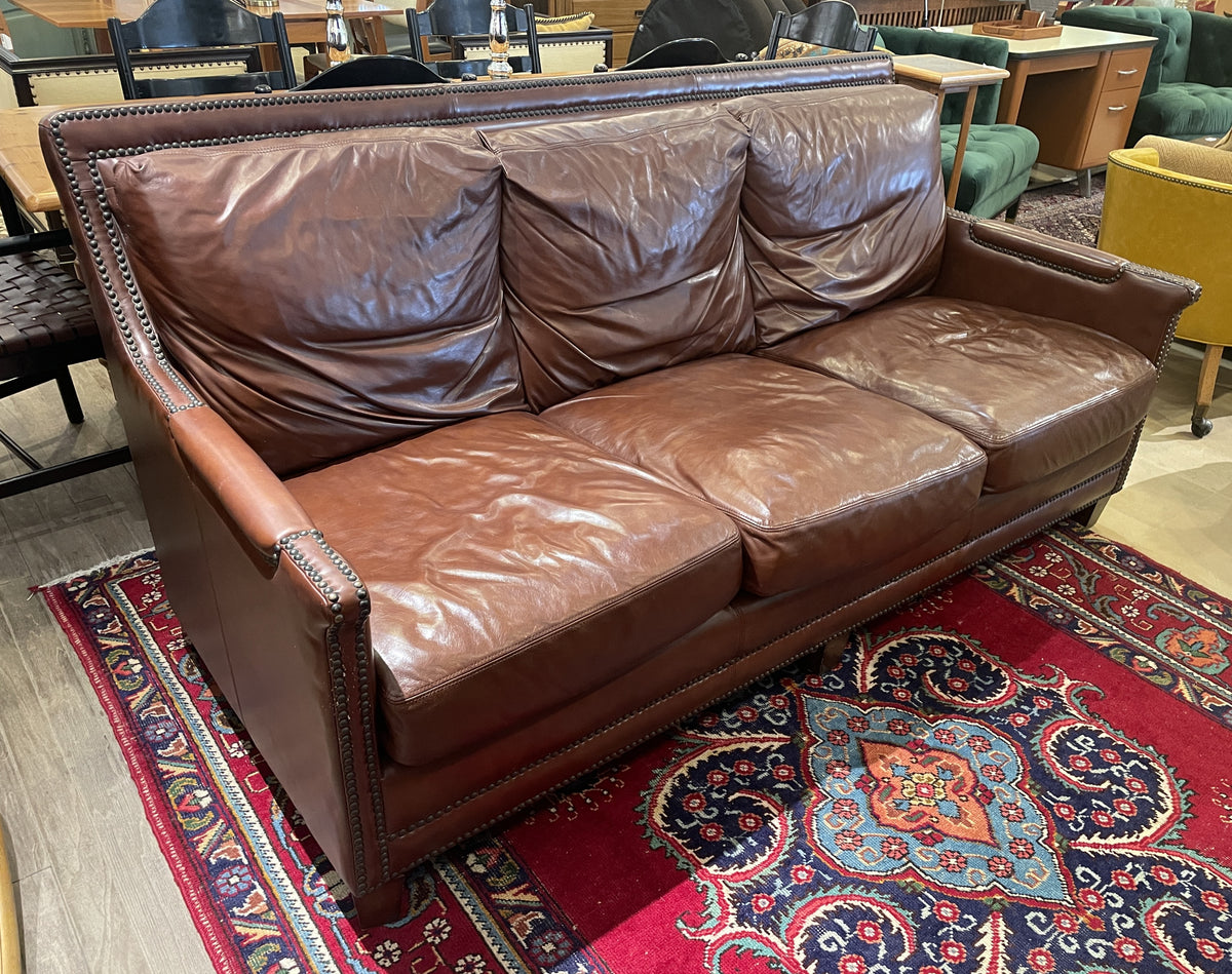 Tom's Price Leather Sofa, AS IS (0QO005)
