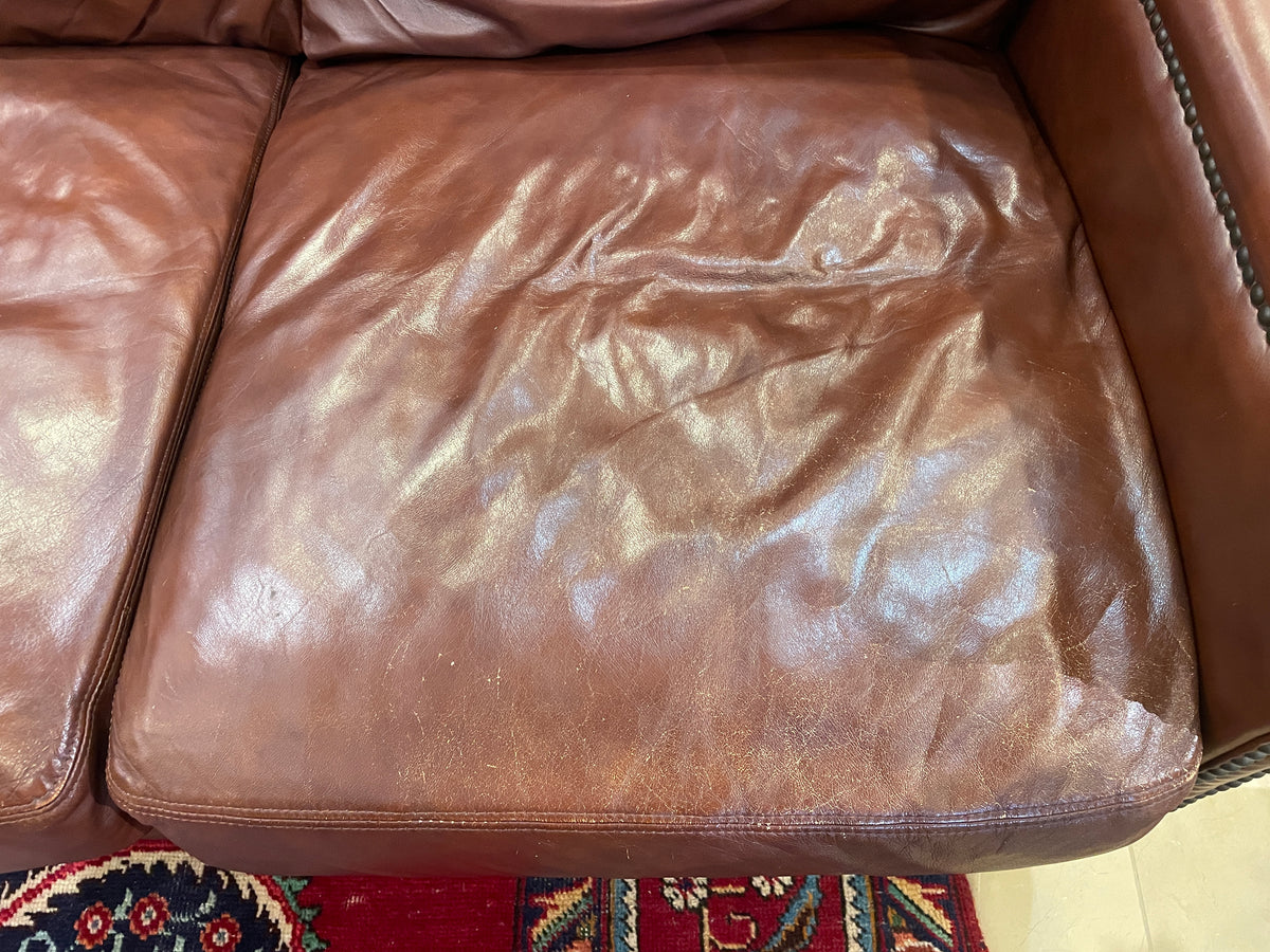 Tom's Price Leather Sofa, AS IS (0QO005)