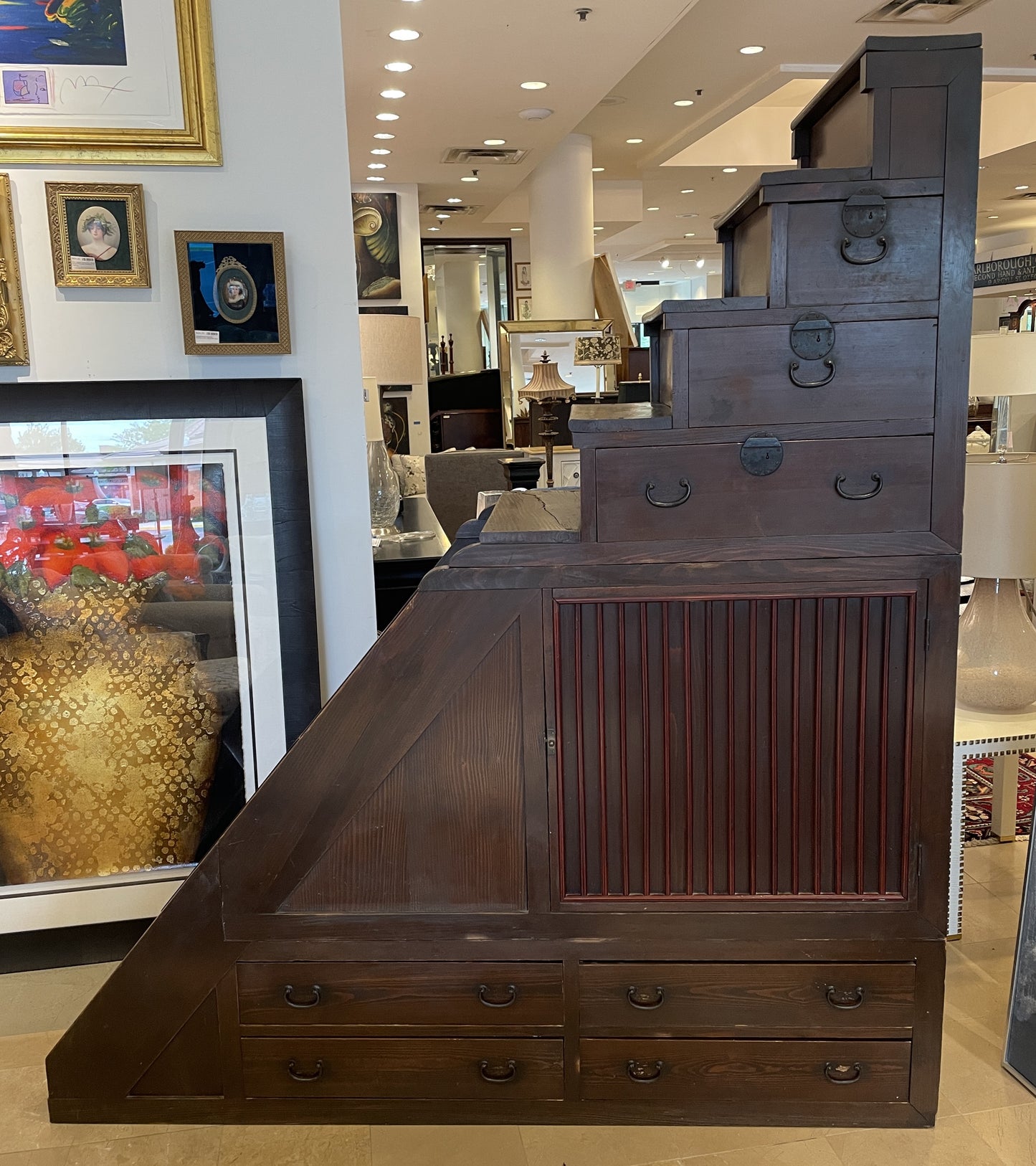 Antique Japanese Kaidan Step Tansu, AS IS (0MZ001)