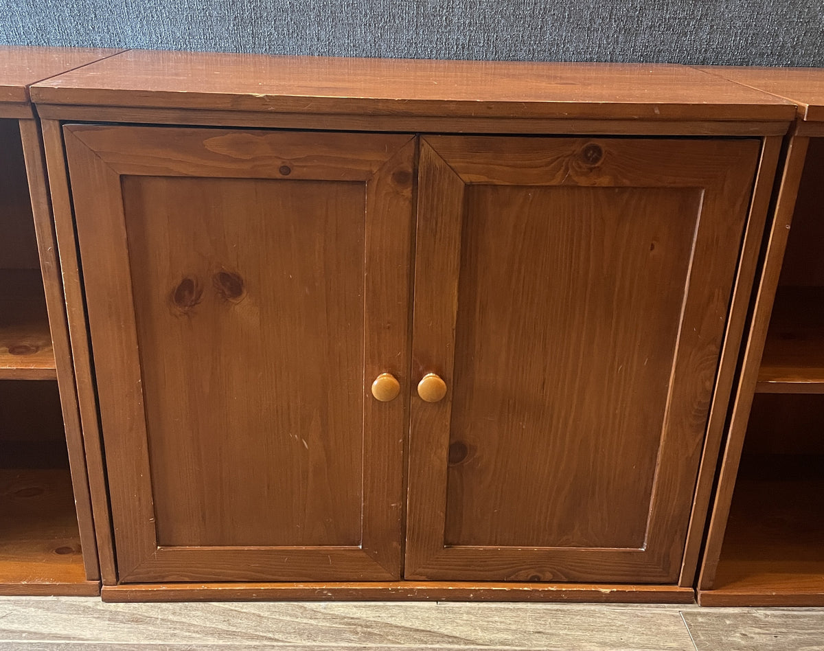 Low Cherry Bookself/Console, AS IS (0QO00B)