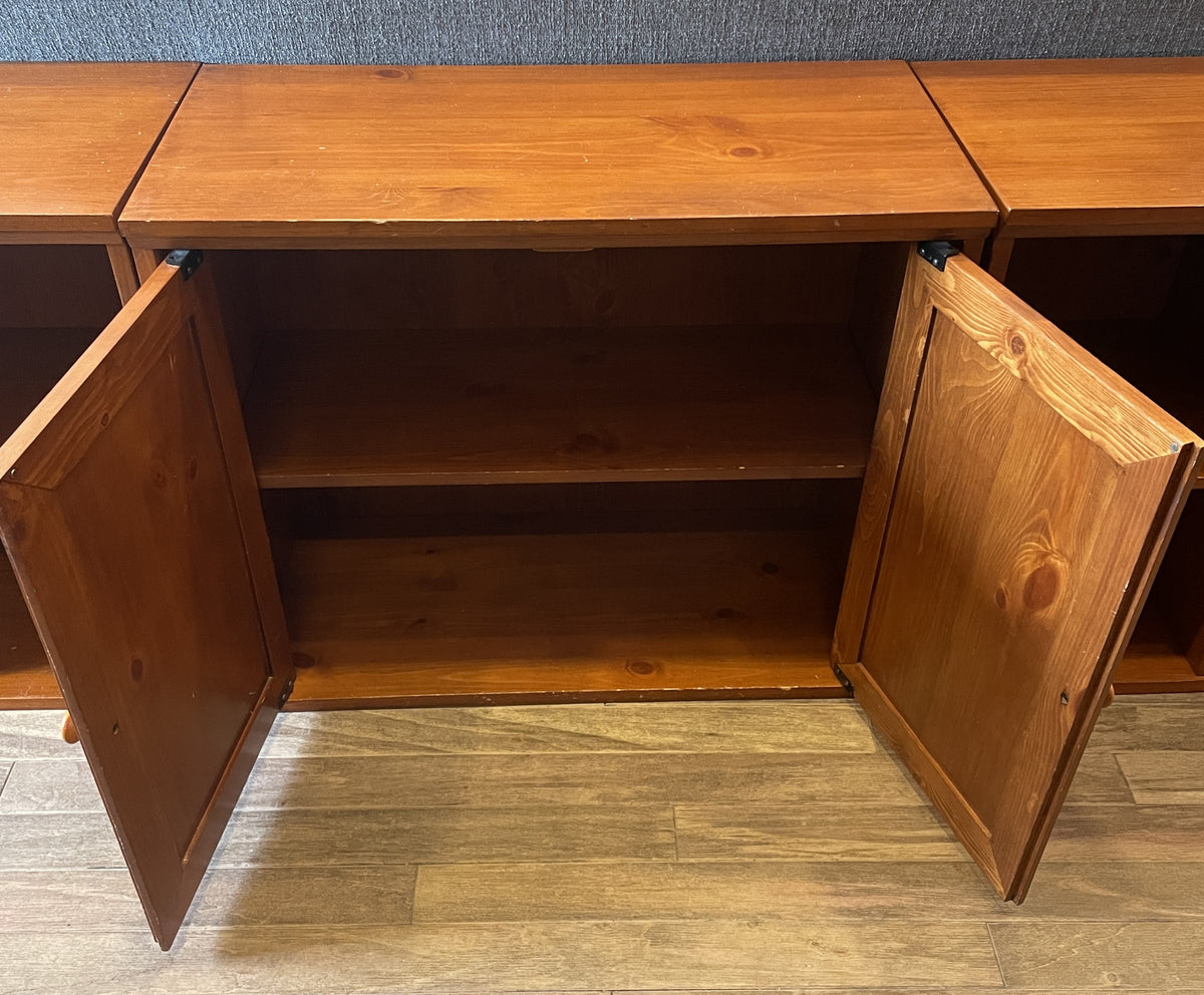 Low Cherry Bookself/Console, AS IS (0QO00B)