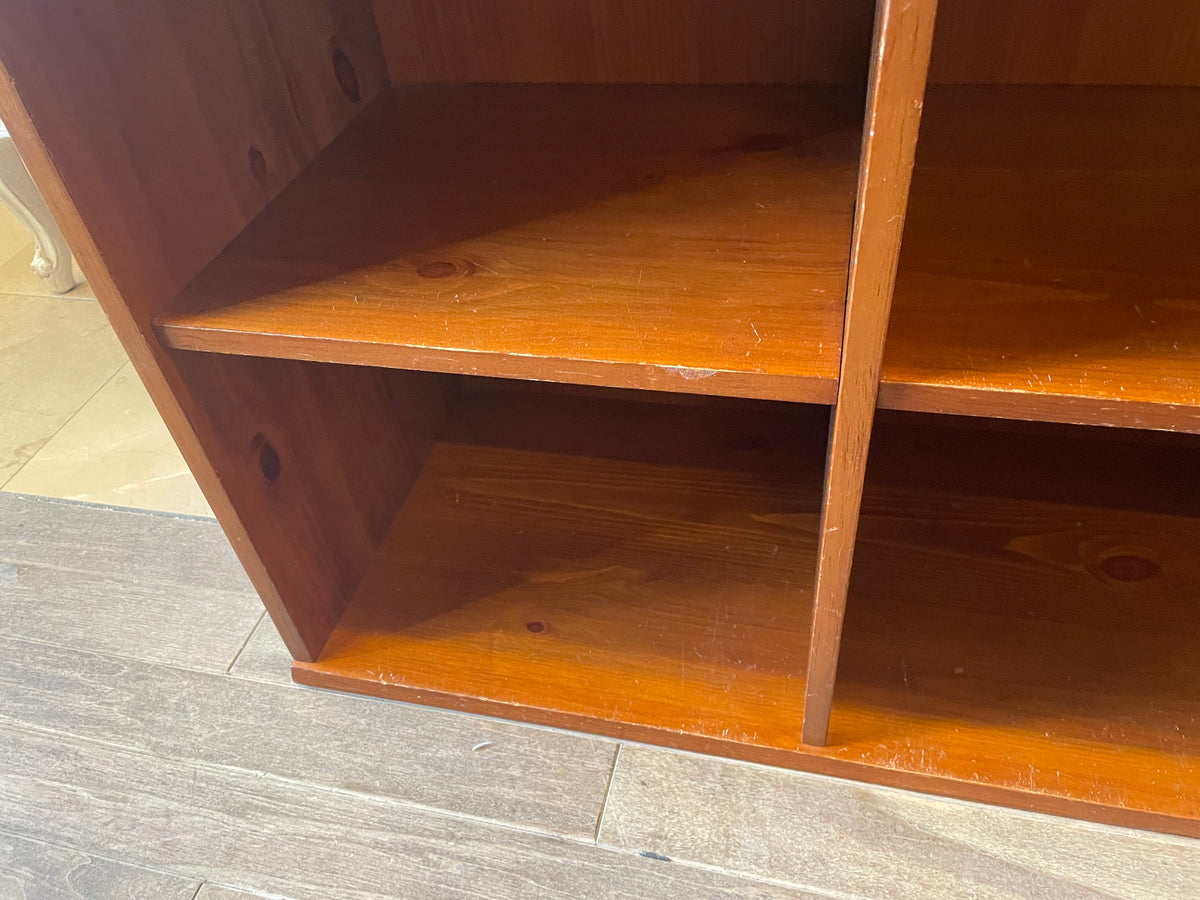 Low Cherry Bookself/Console, AS IS (0QO00B)