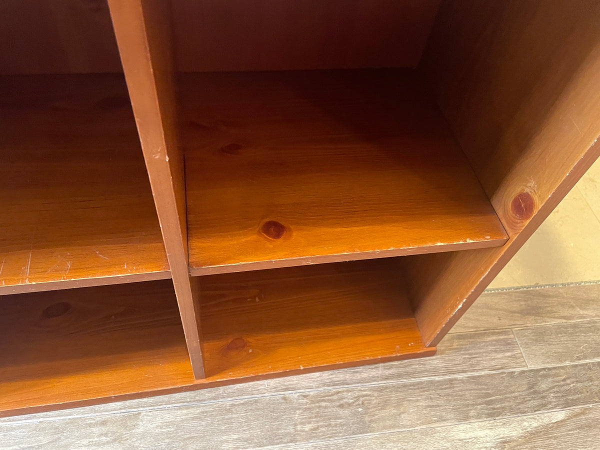 Low Cherry Bookself/Console, AS IS (0QO00B)