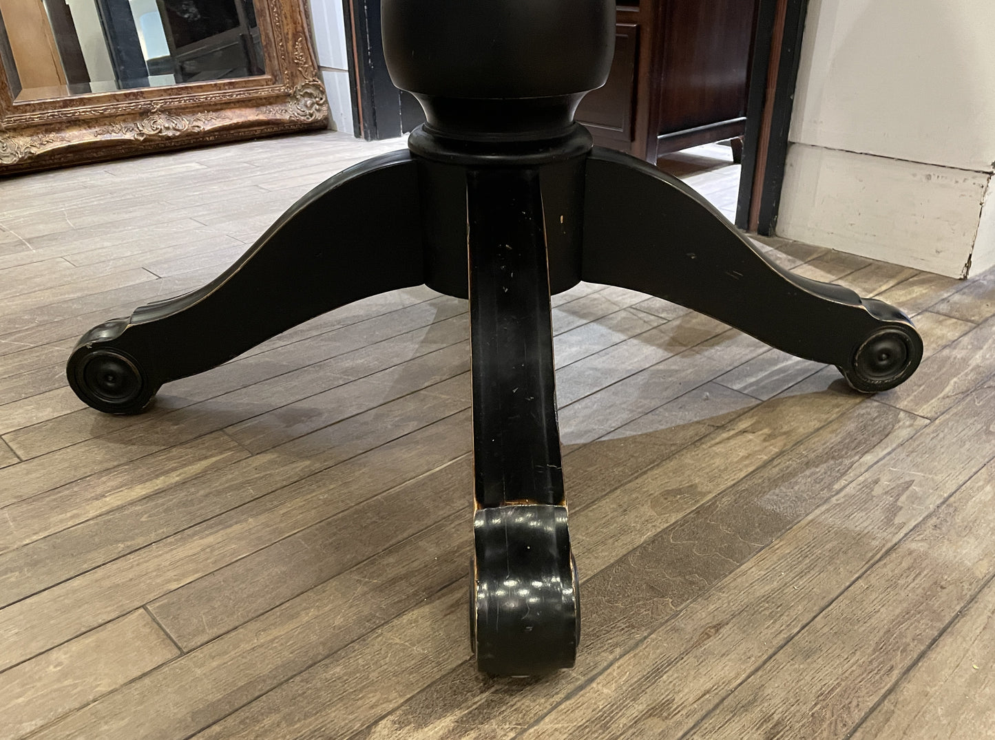 Ethan Allen Dual Tone Round Pedestal Dining Table, AS IS (0MX001)