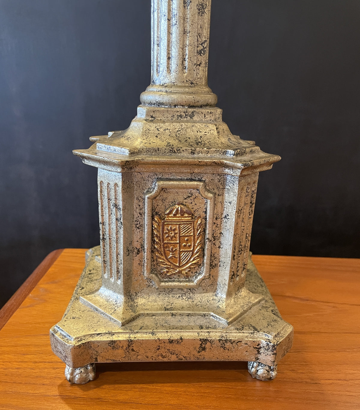 Column Gilt Buffet Lamps, a pair (0M700D)