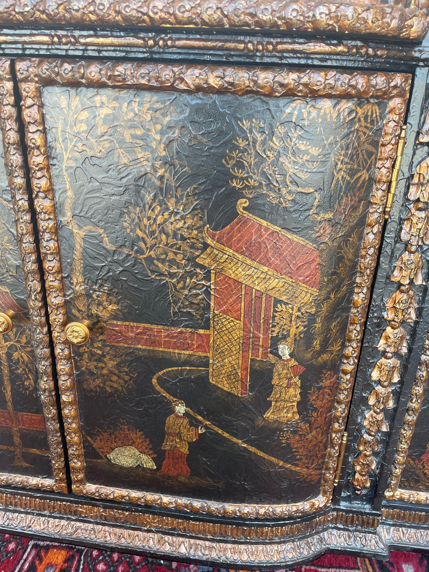 Maitland Smith Chinoiserie Sideboard (0N1002)