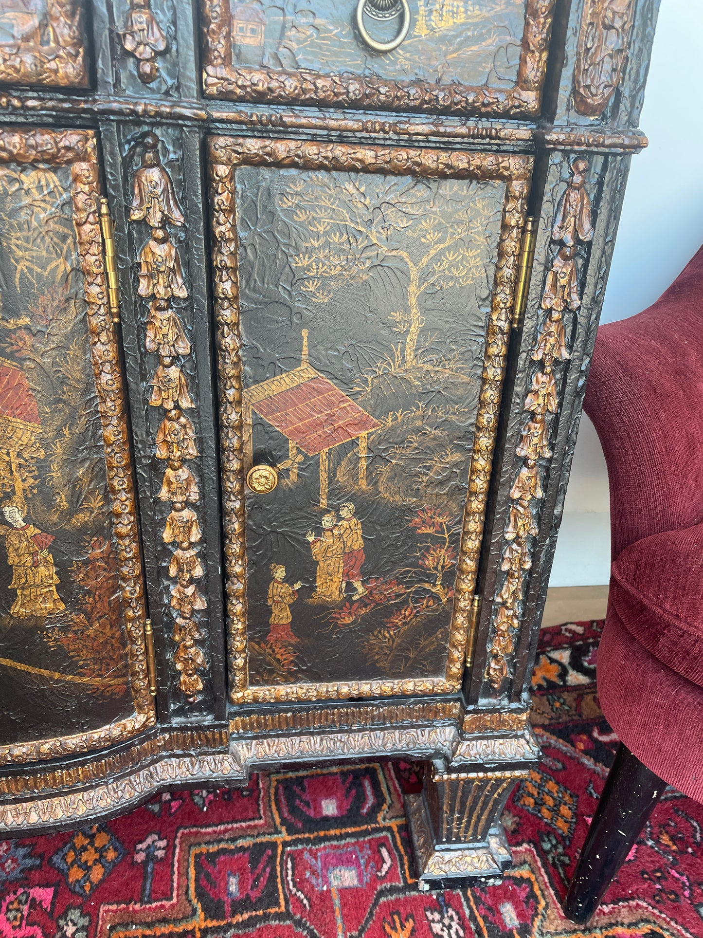 Maitland Smith Chinoiserie Sideboard (0N1002)